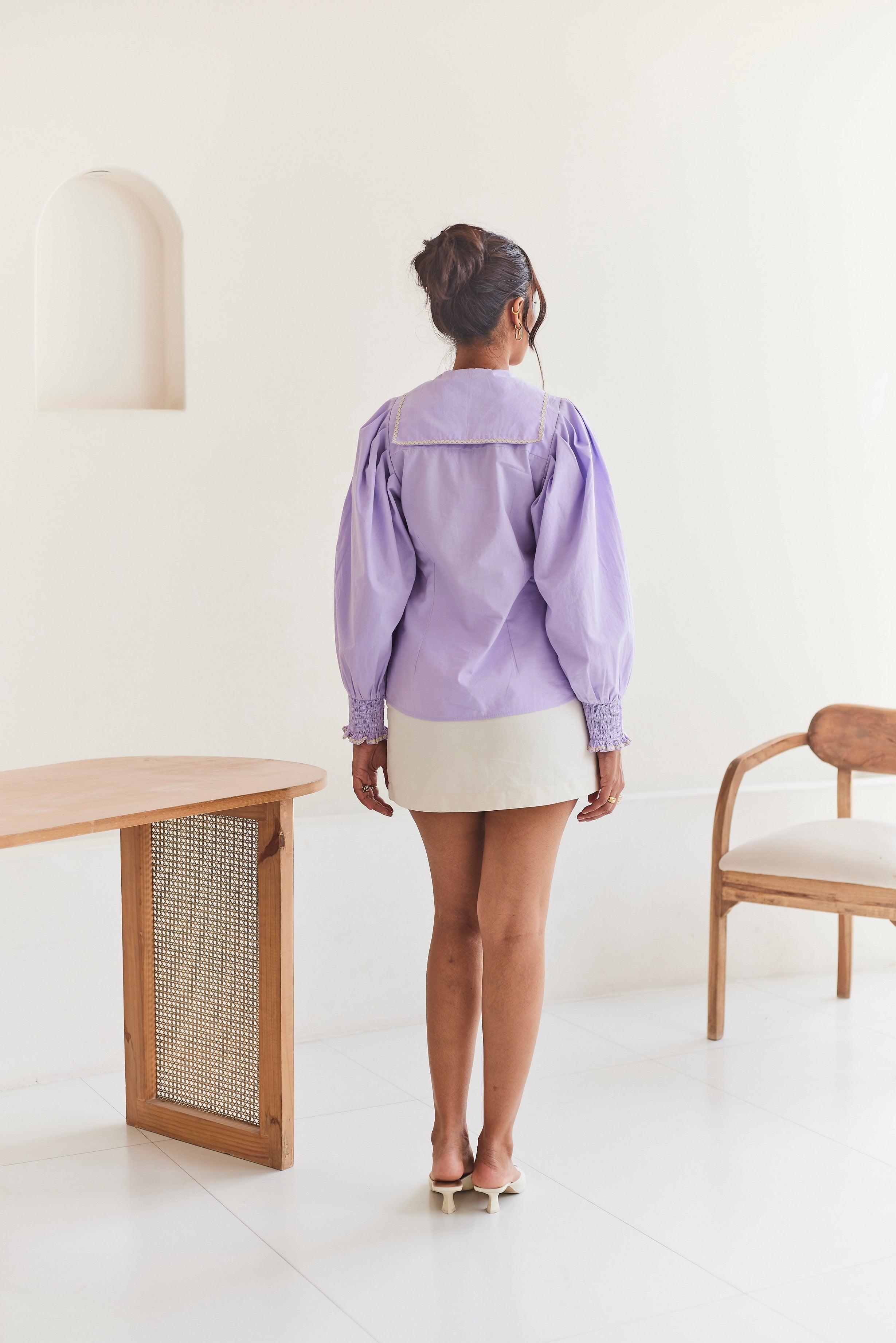 Lilac Cotton Top
