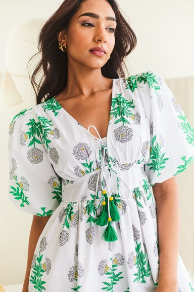 Floral Print Short Dress