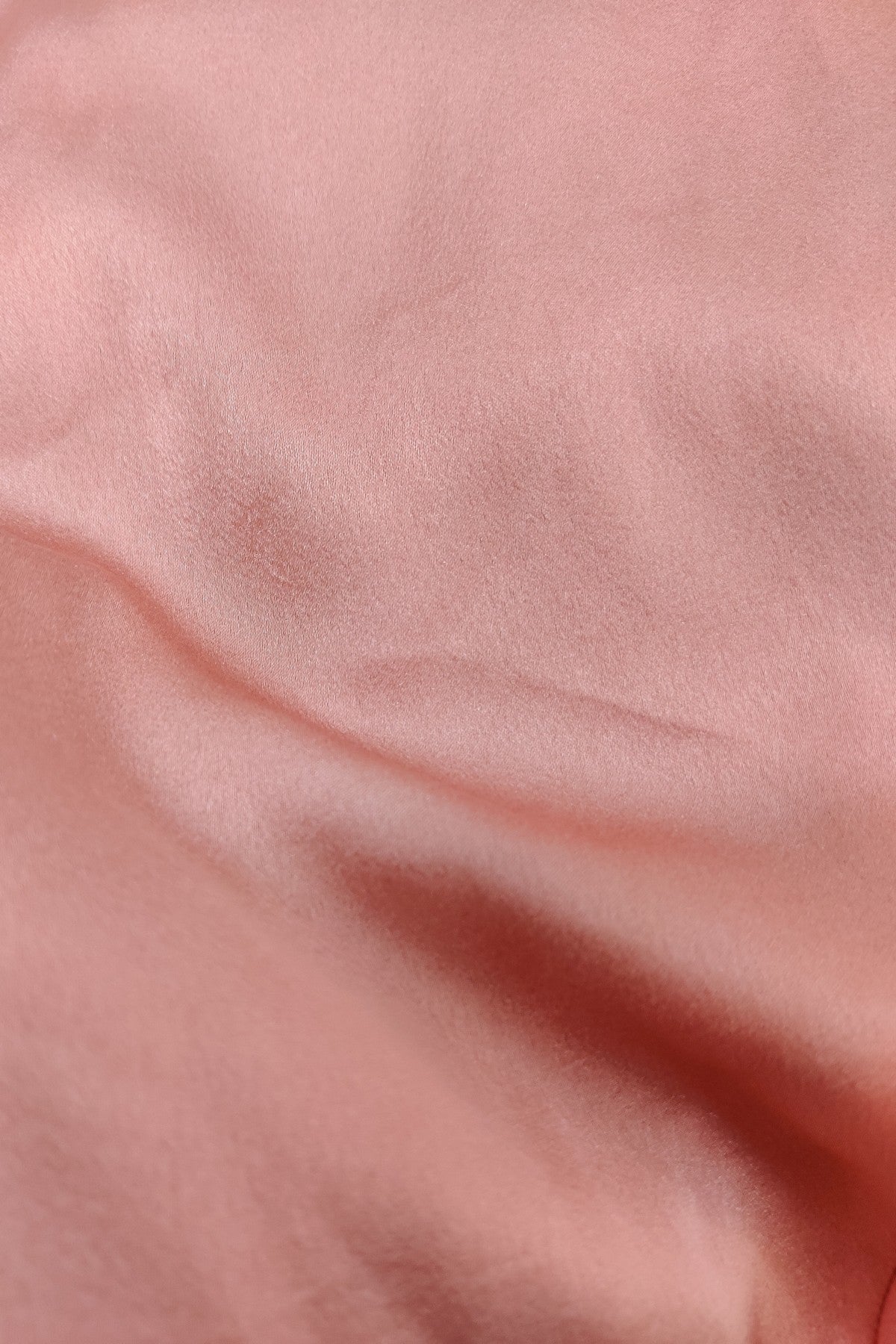 Peach Satin Shirt Dress