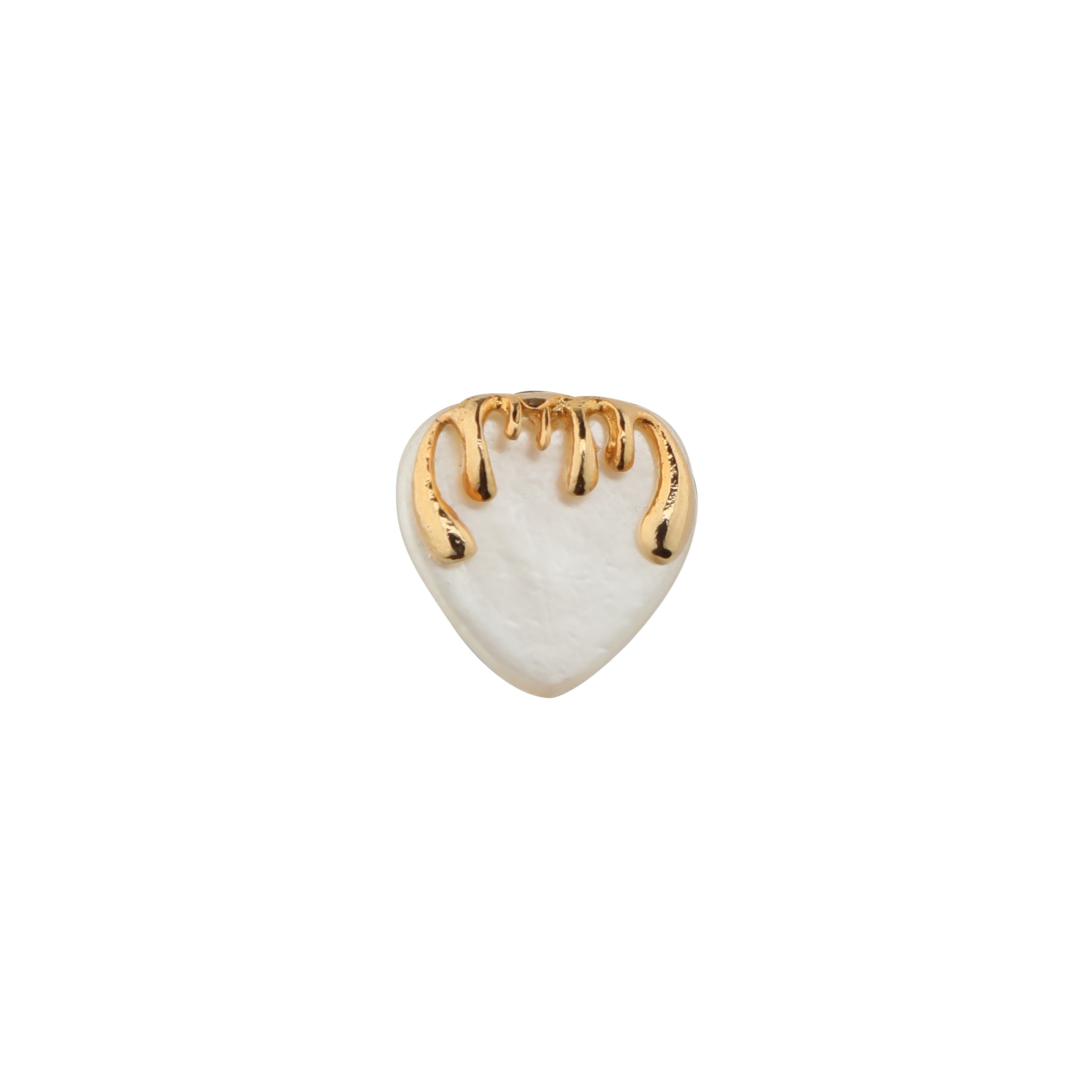 Melting Heart Earrings- Gold