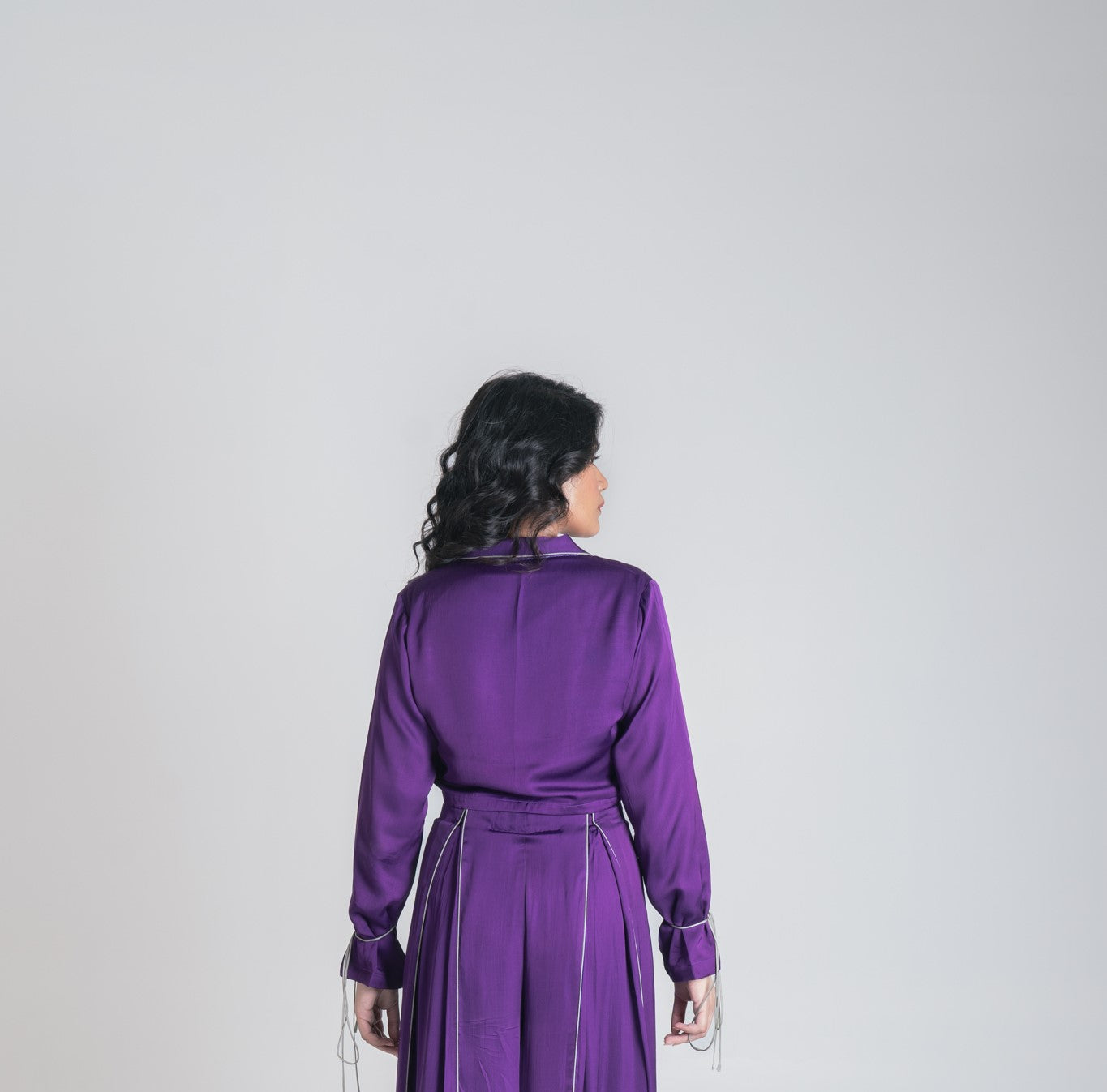 Purple full sleeved top
