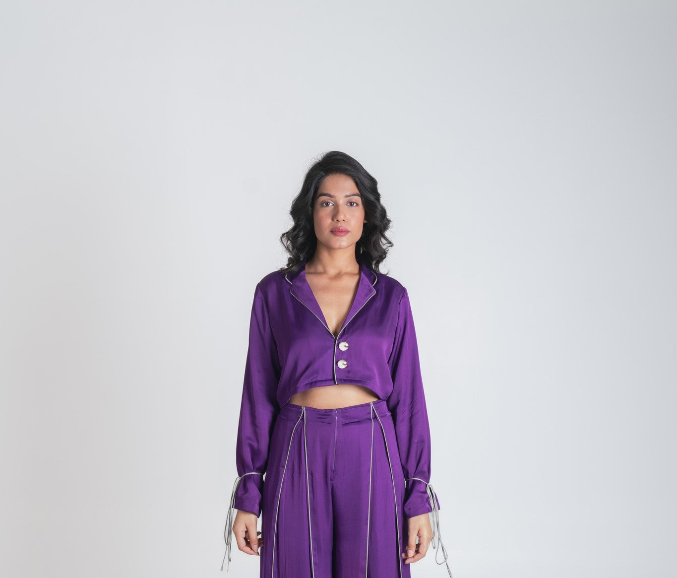 Purple full sleeved top