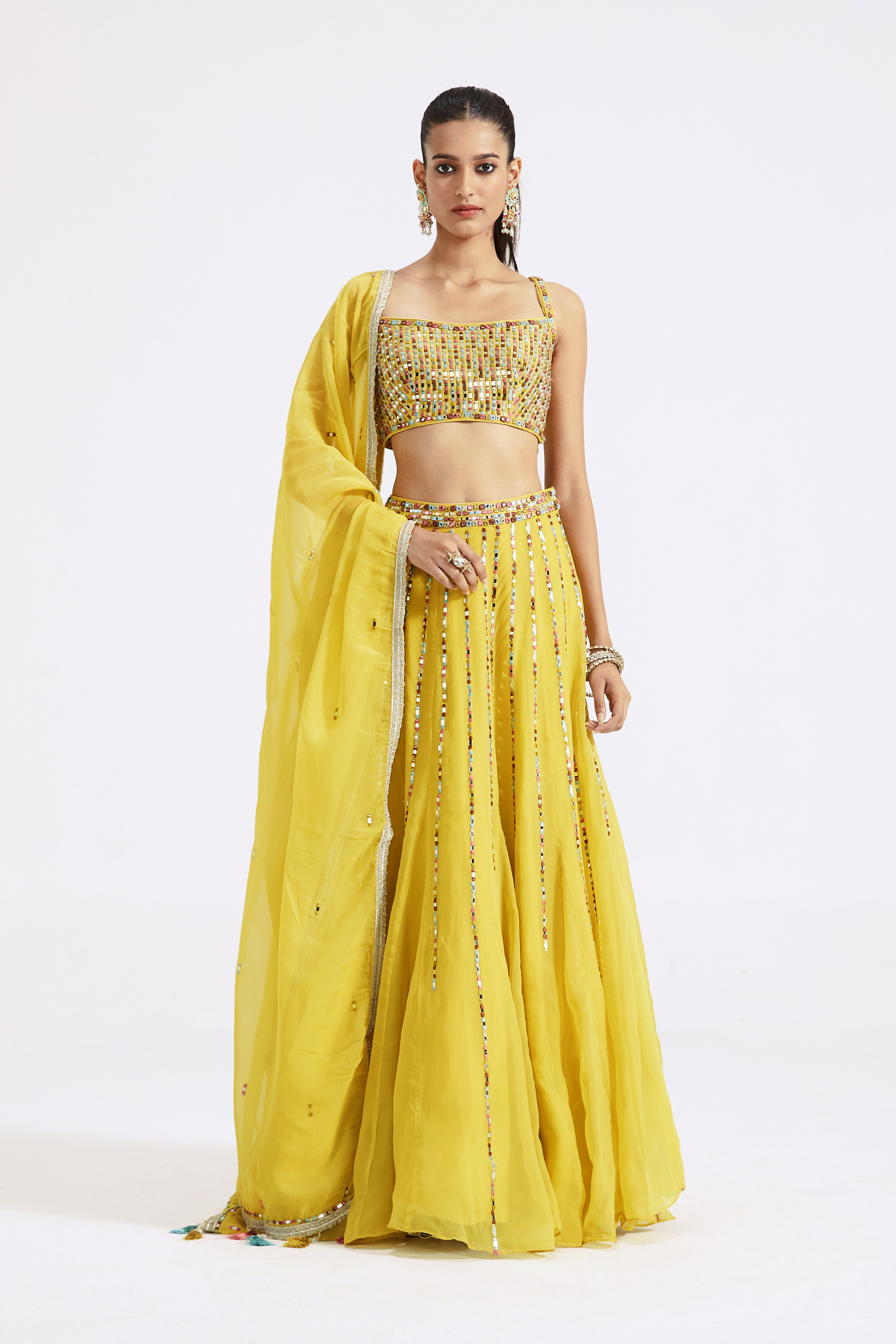 Lemon Yellow Lehenga Set