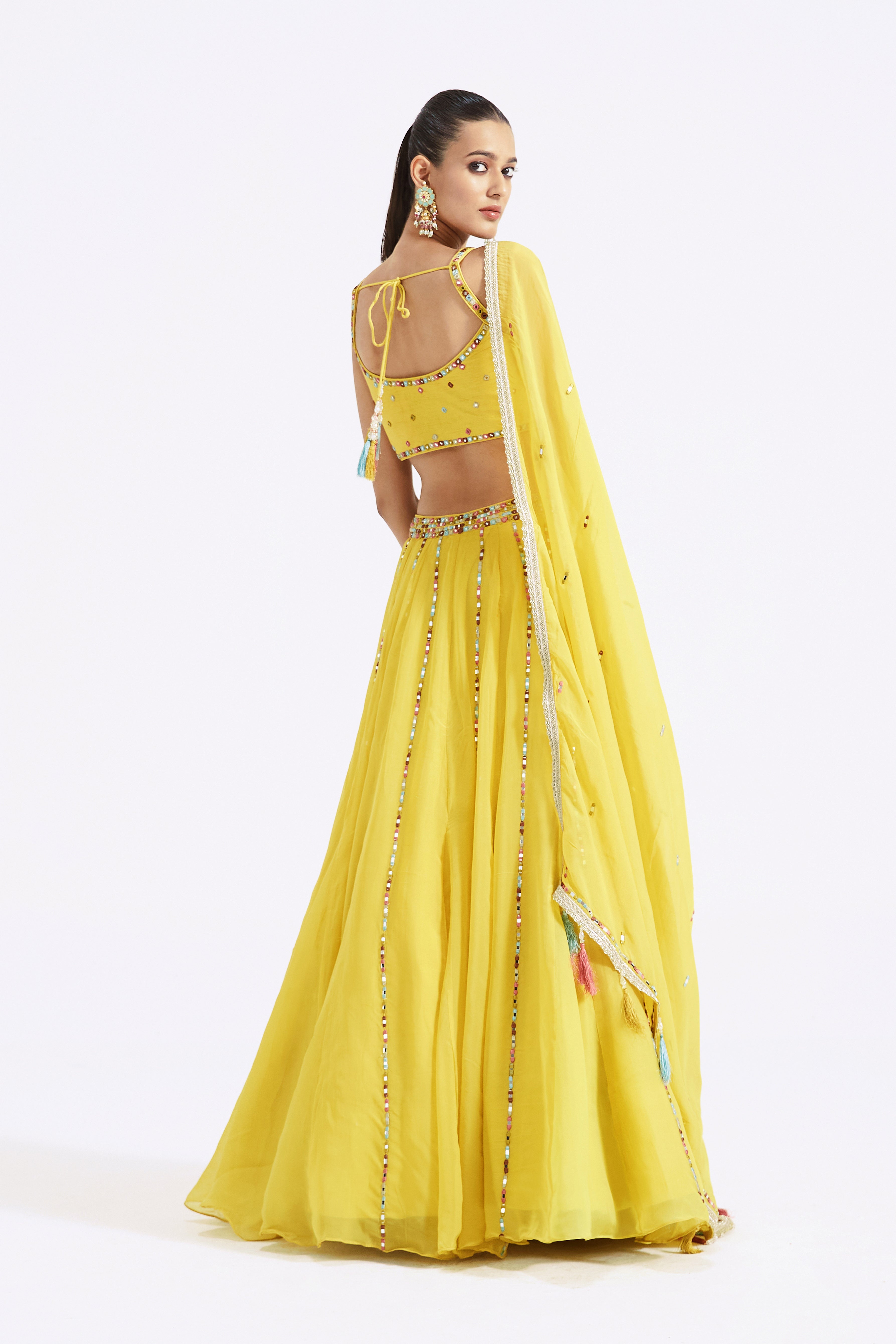 Lemon Yellow Lehenga Set