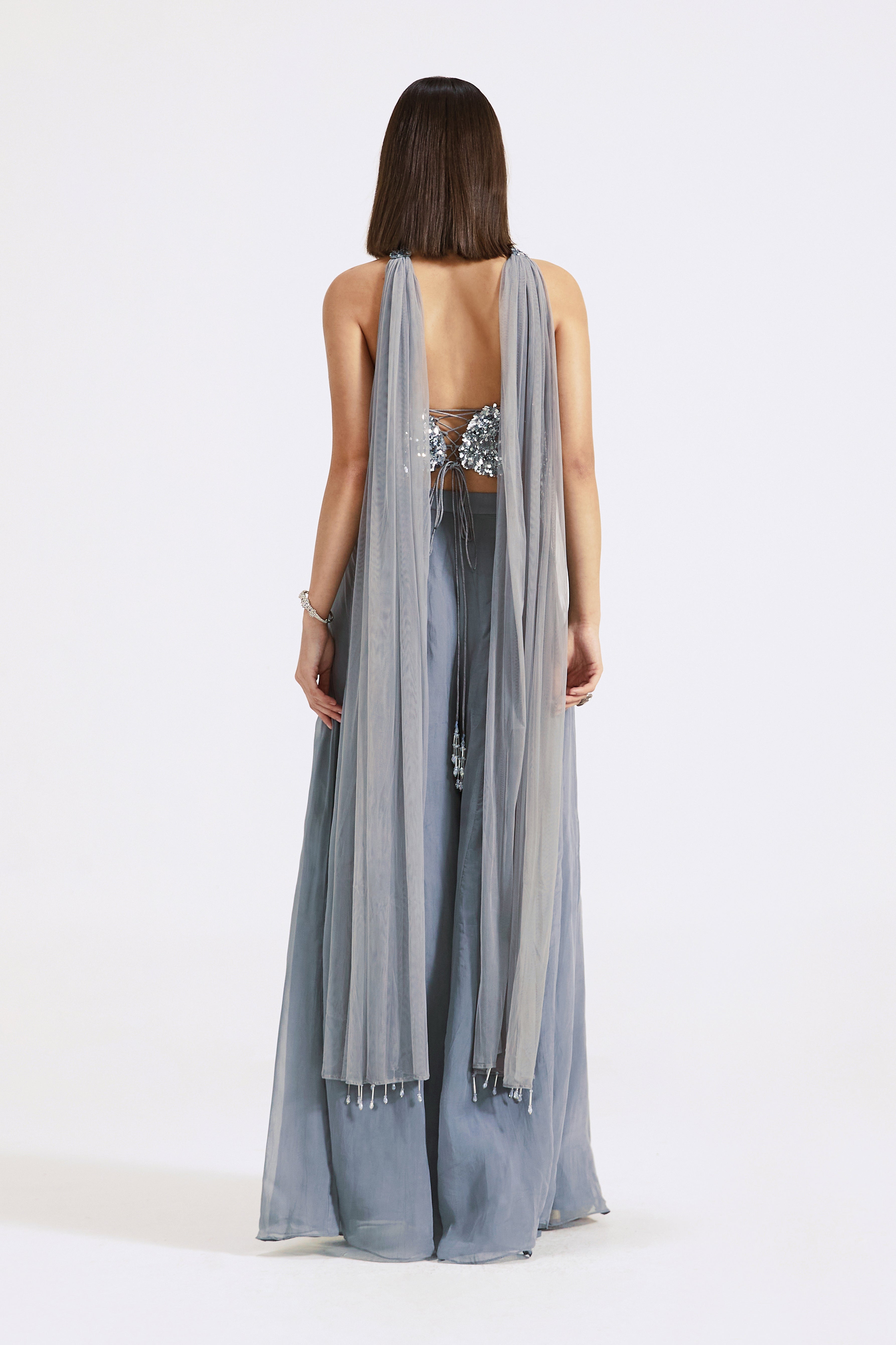 Grey Sharara Set