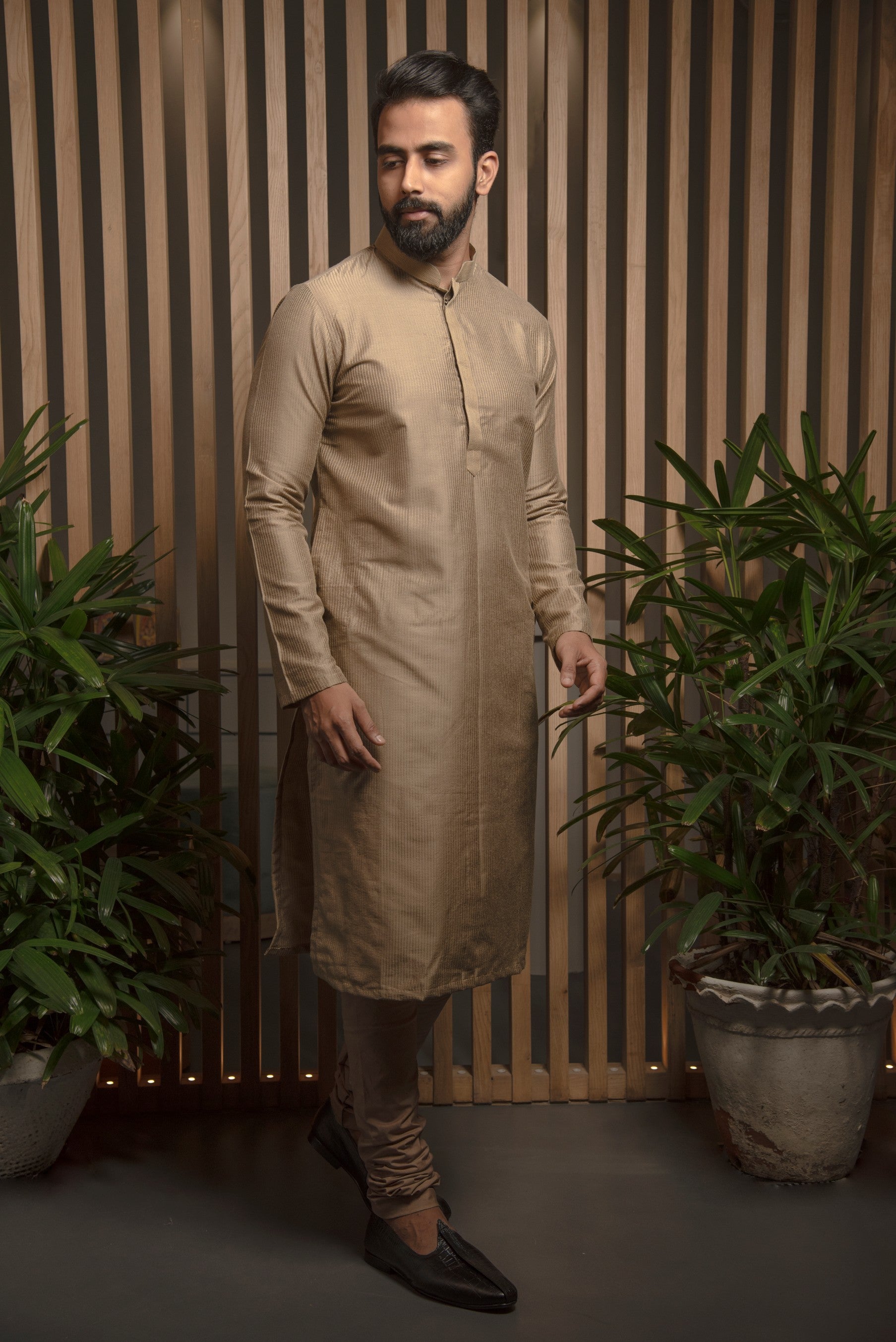 Dull green Kurta set