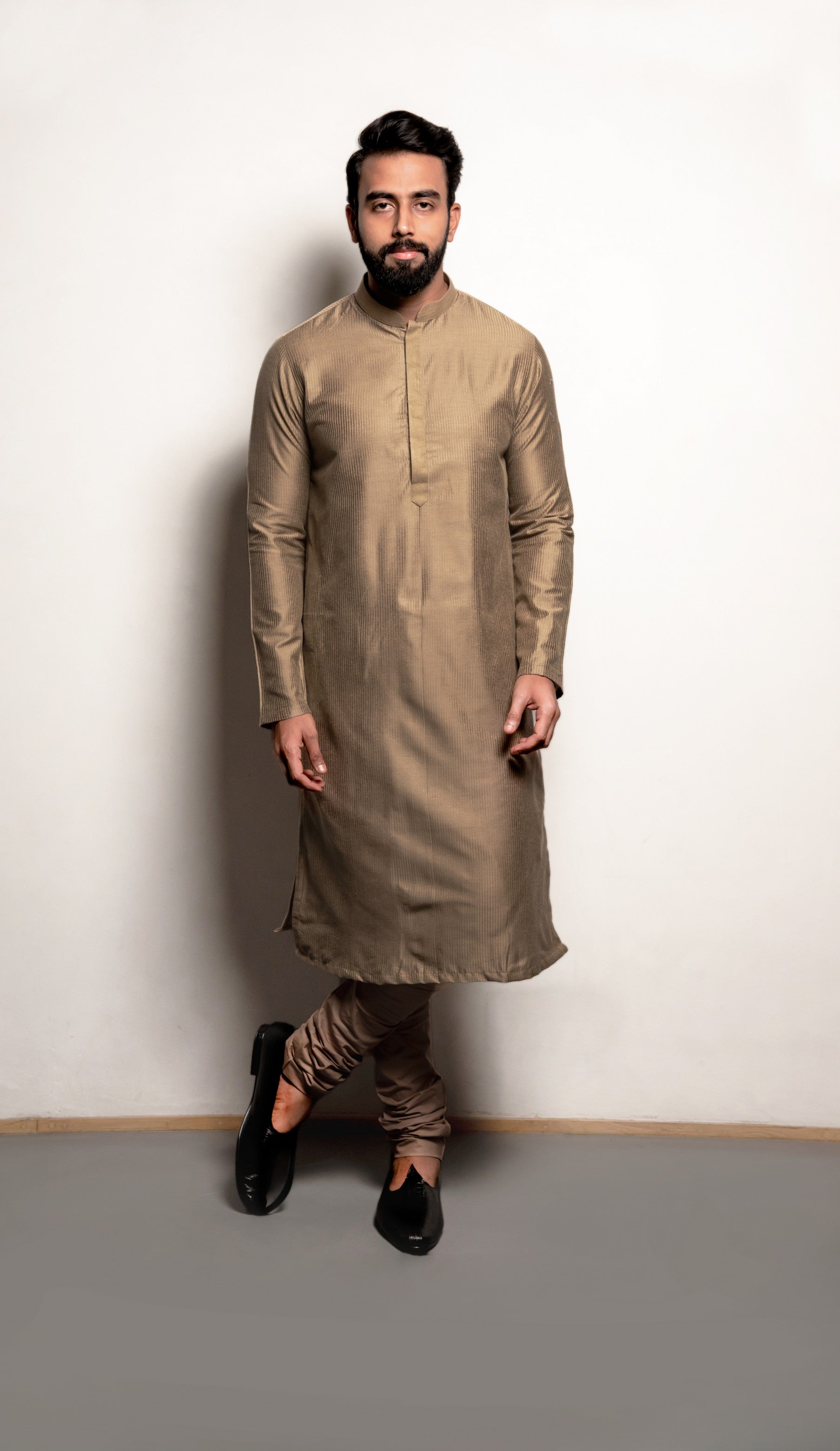 Dull green Kurta set