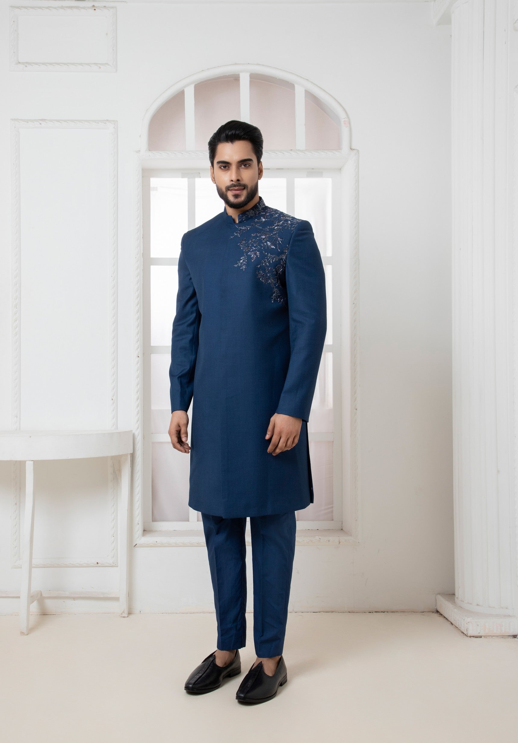 Royal Blue Bandhgala