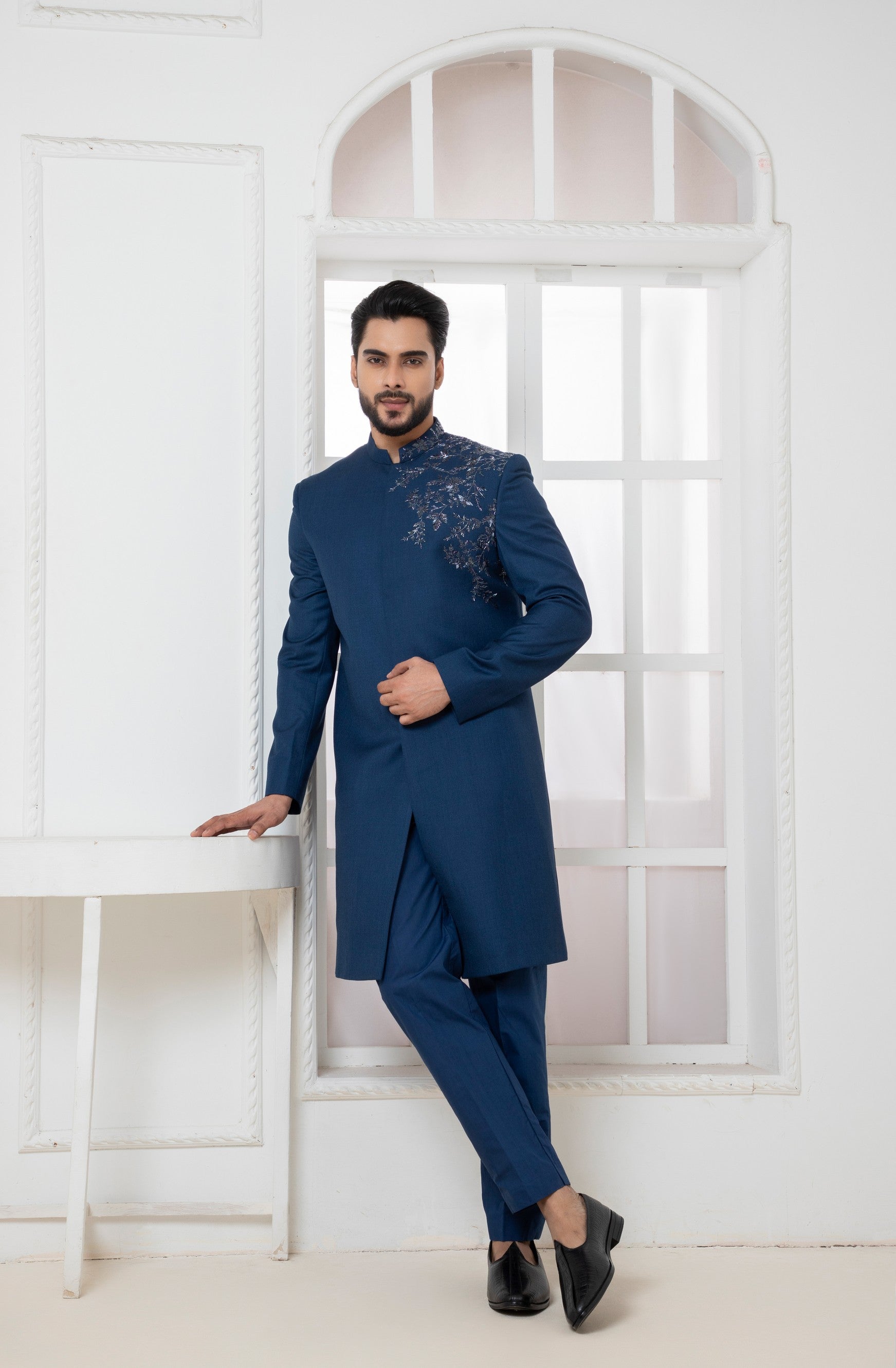Royal Blue Bandhgala