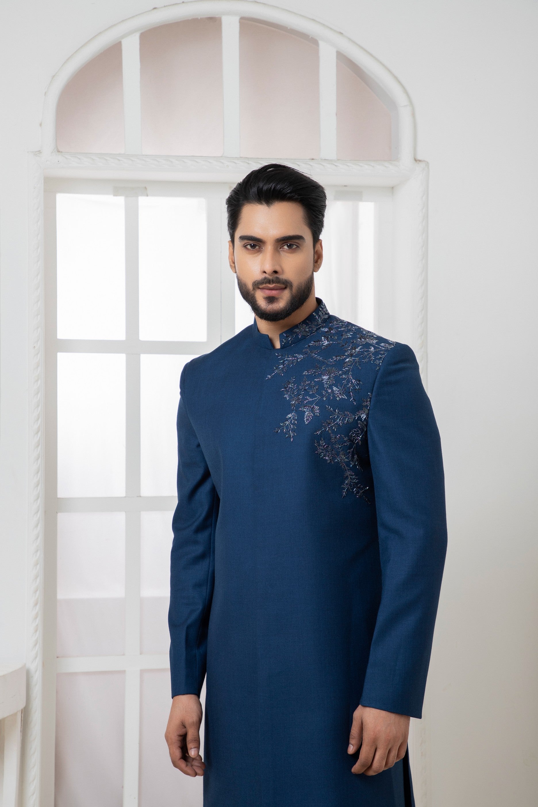 Royal Blue Bandhgala