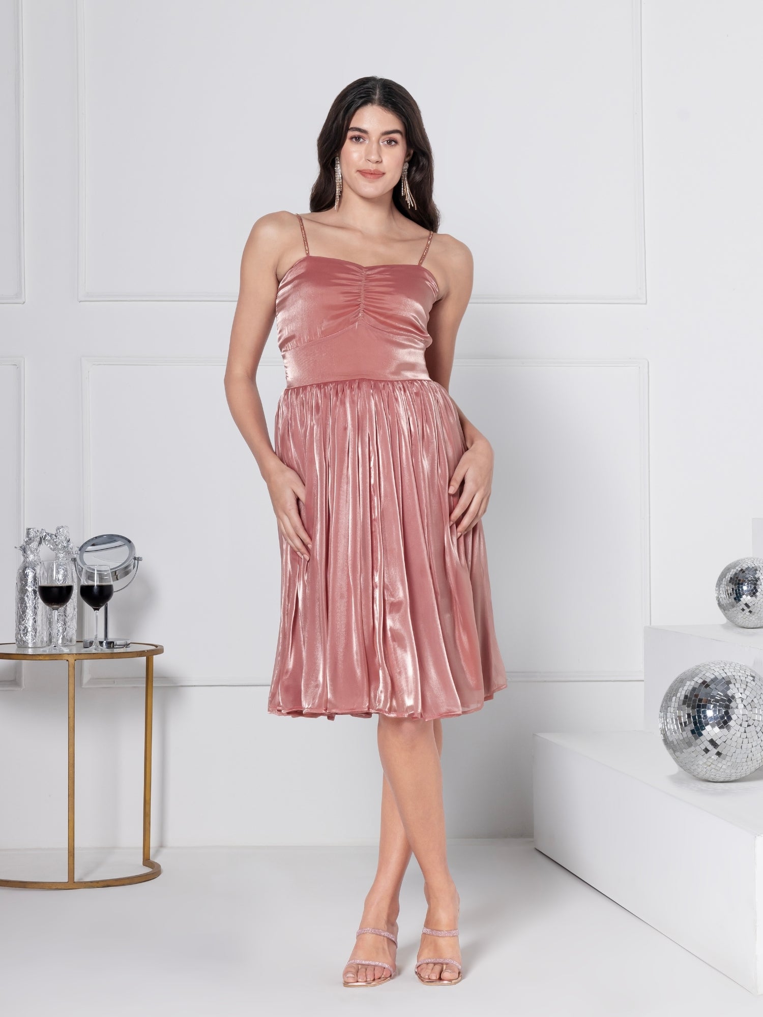 Blush Serenity Midi Dress
