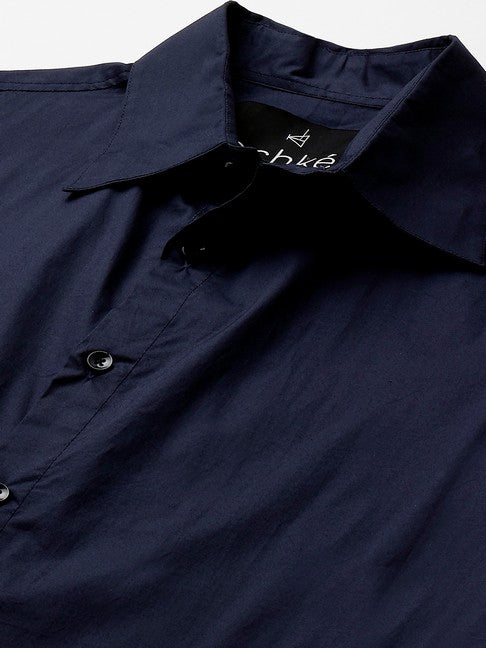 Dark Blue shirt with double plaket
