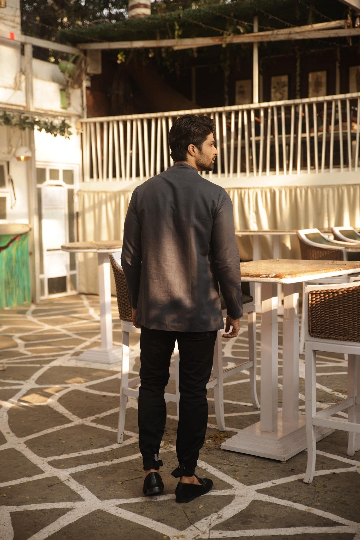Dark grey linen jacket