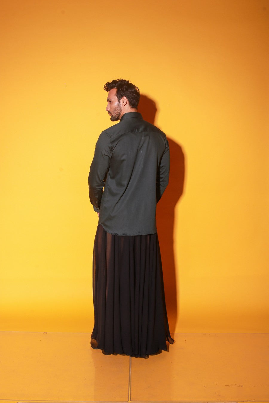 Dark green full sleeves shirt
