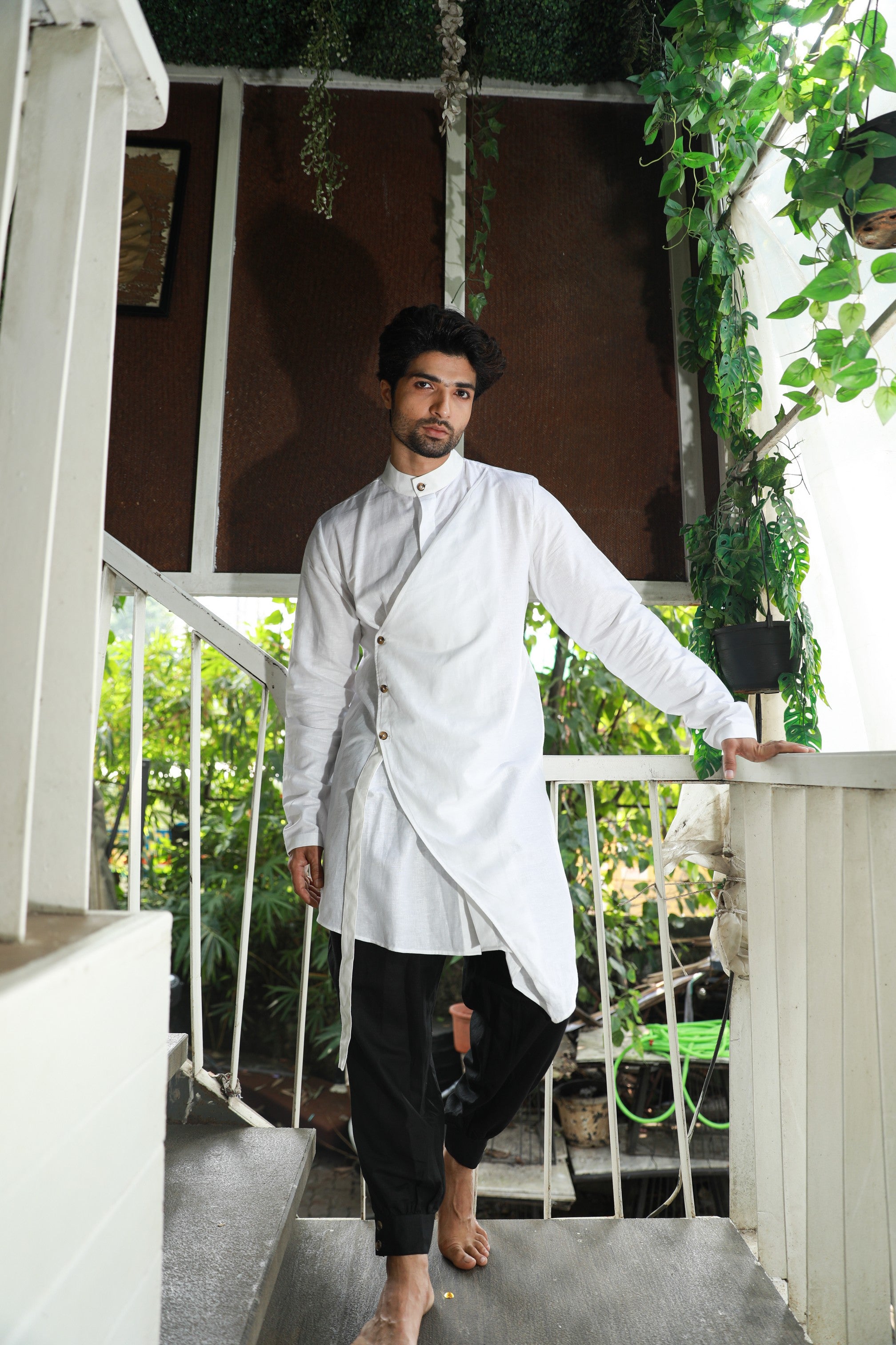 White and black co-ord set