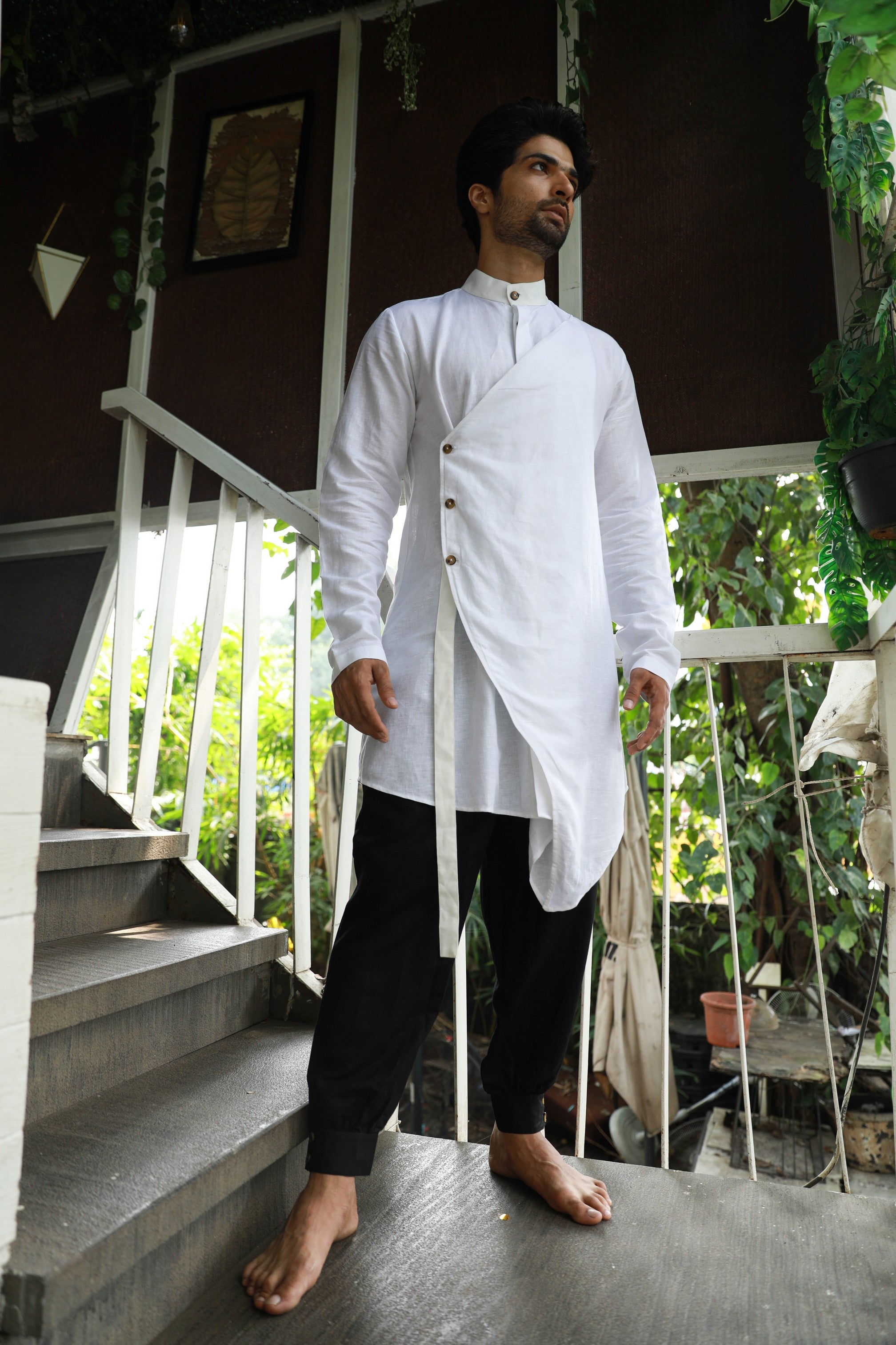 White and black co-ord set