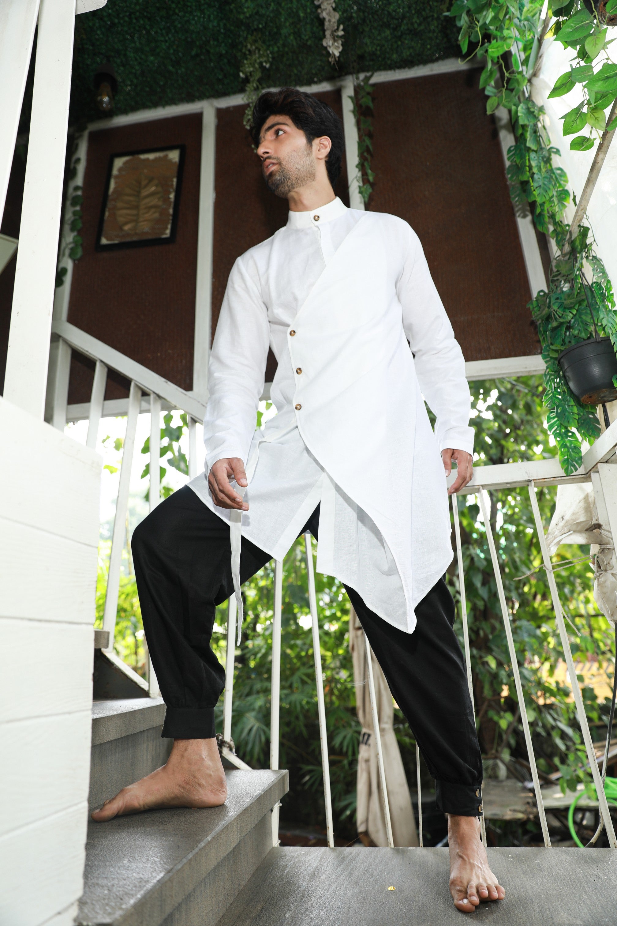 White and black co-ord set