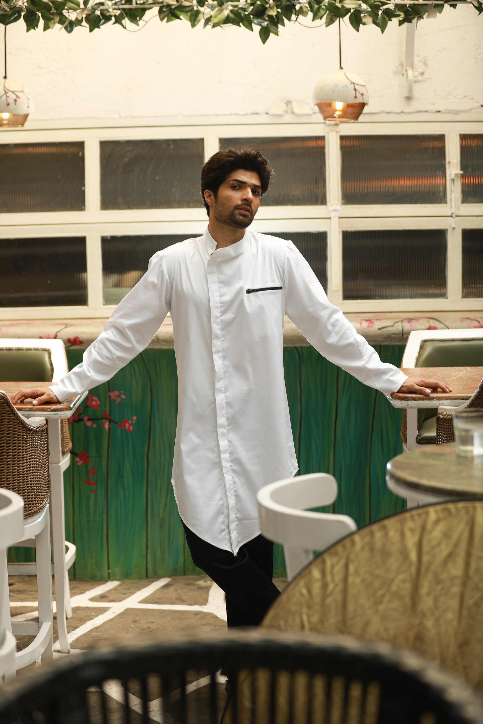 White and black co-ord set