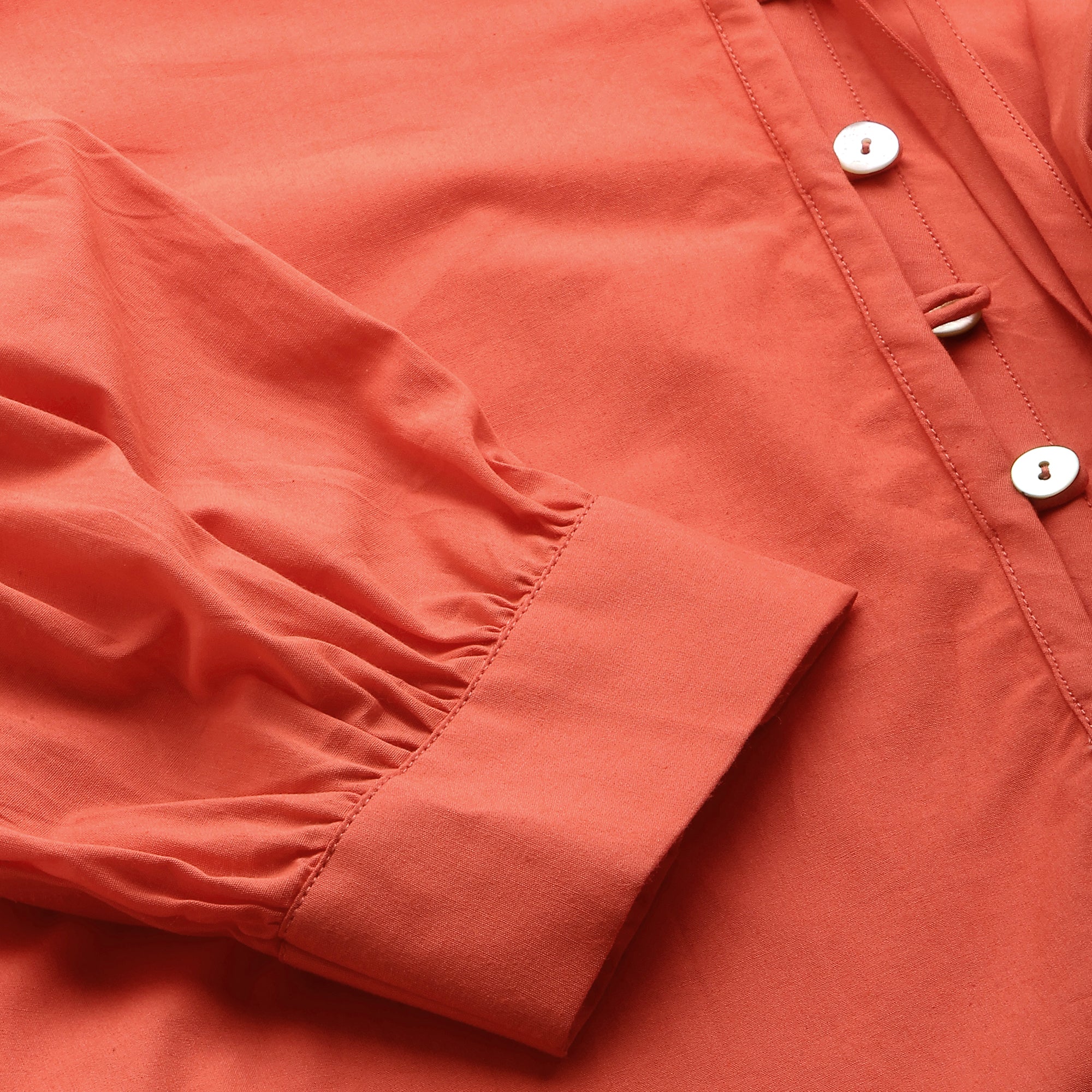 Neck tie-up and cold shoulder shirt