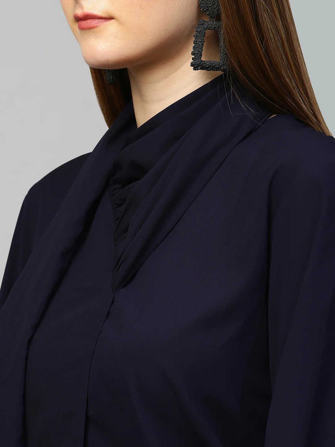 Top with one side shawl feature