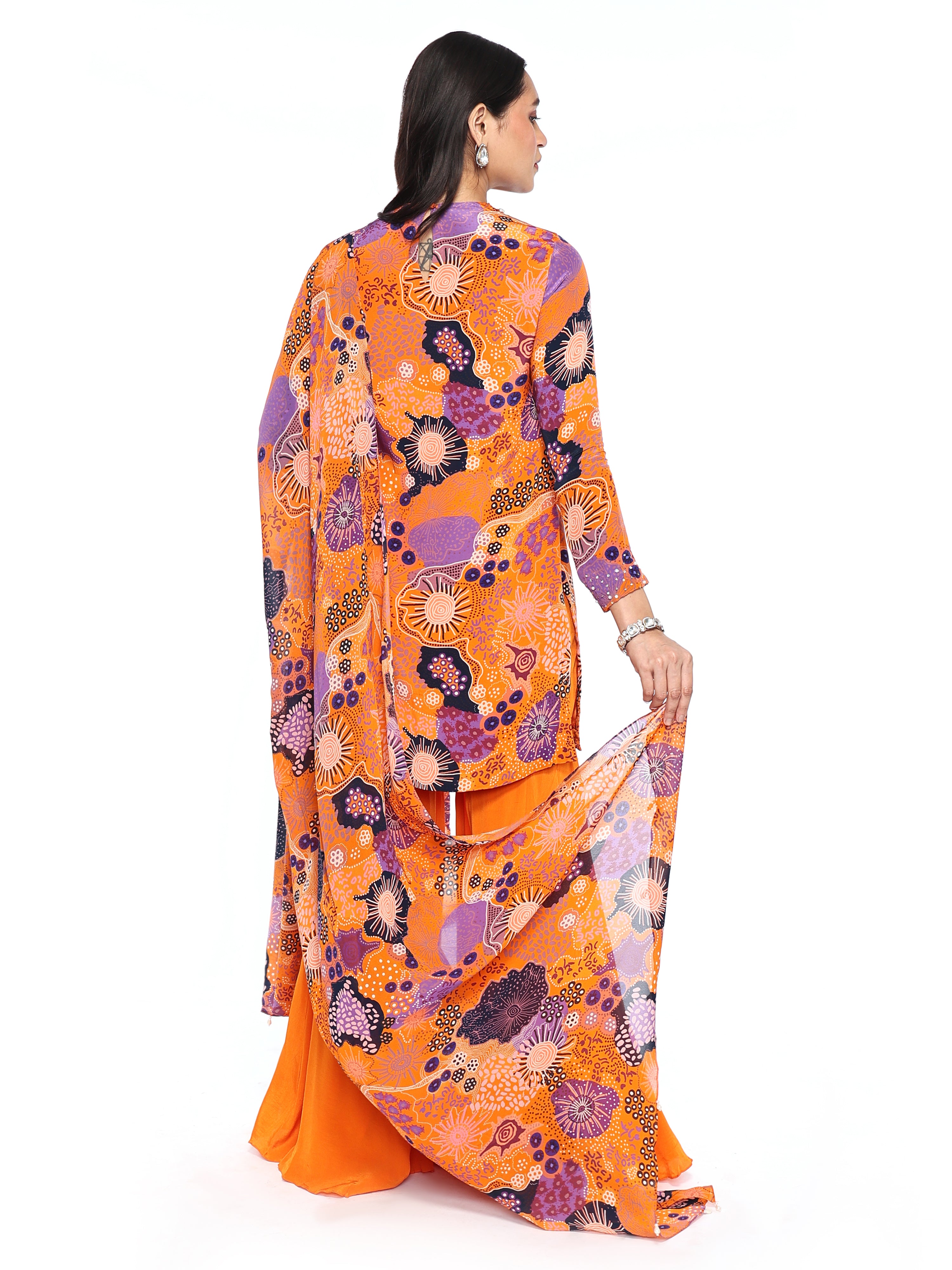 Short tunic, garara, dupatta