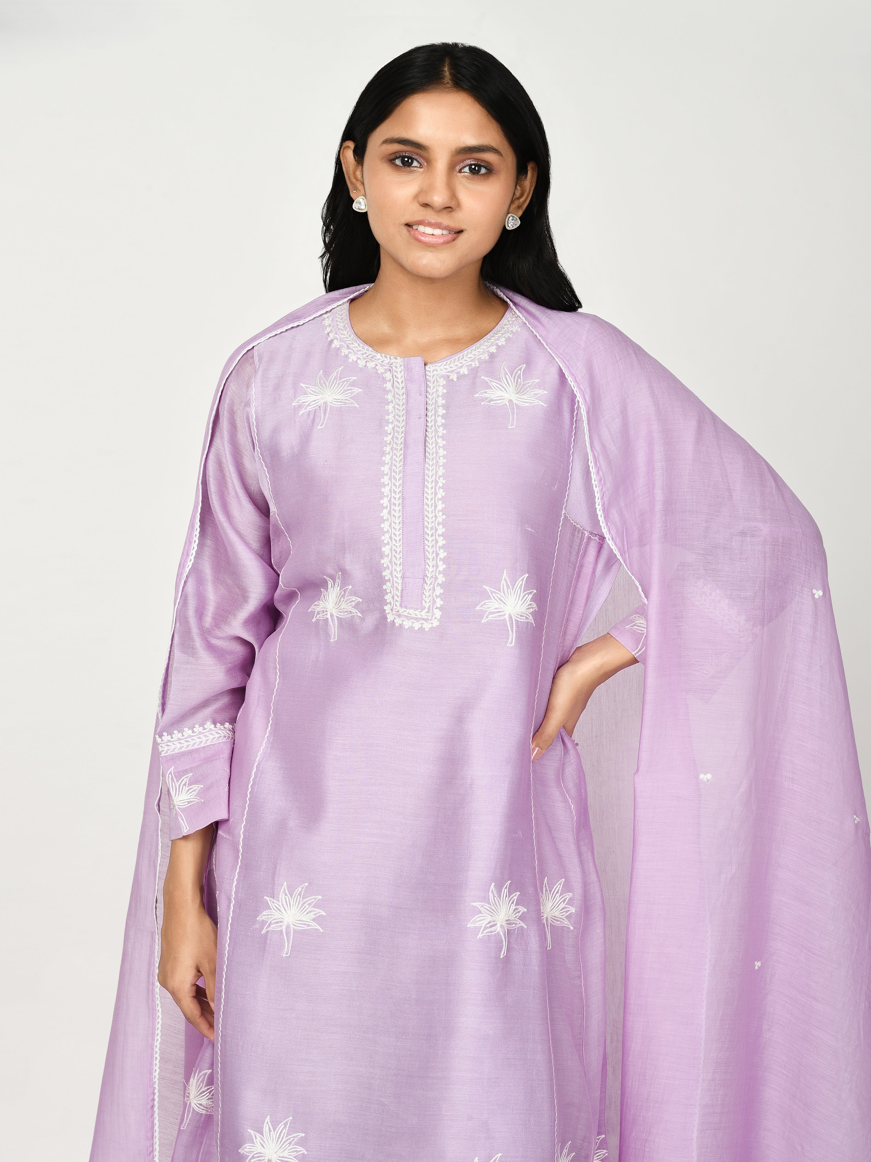 Purple Kali kurta set