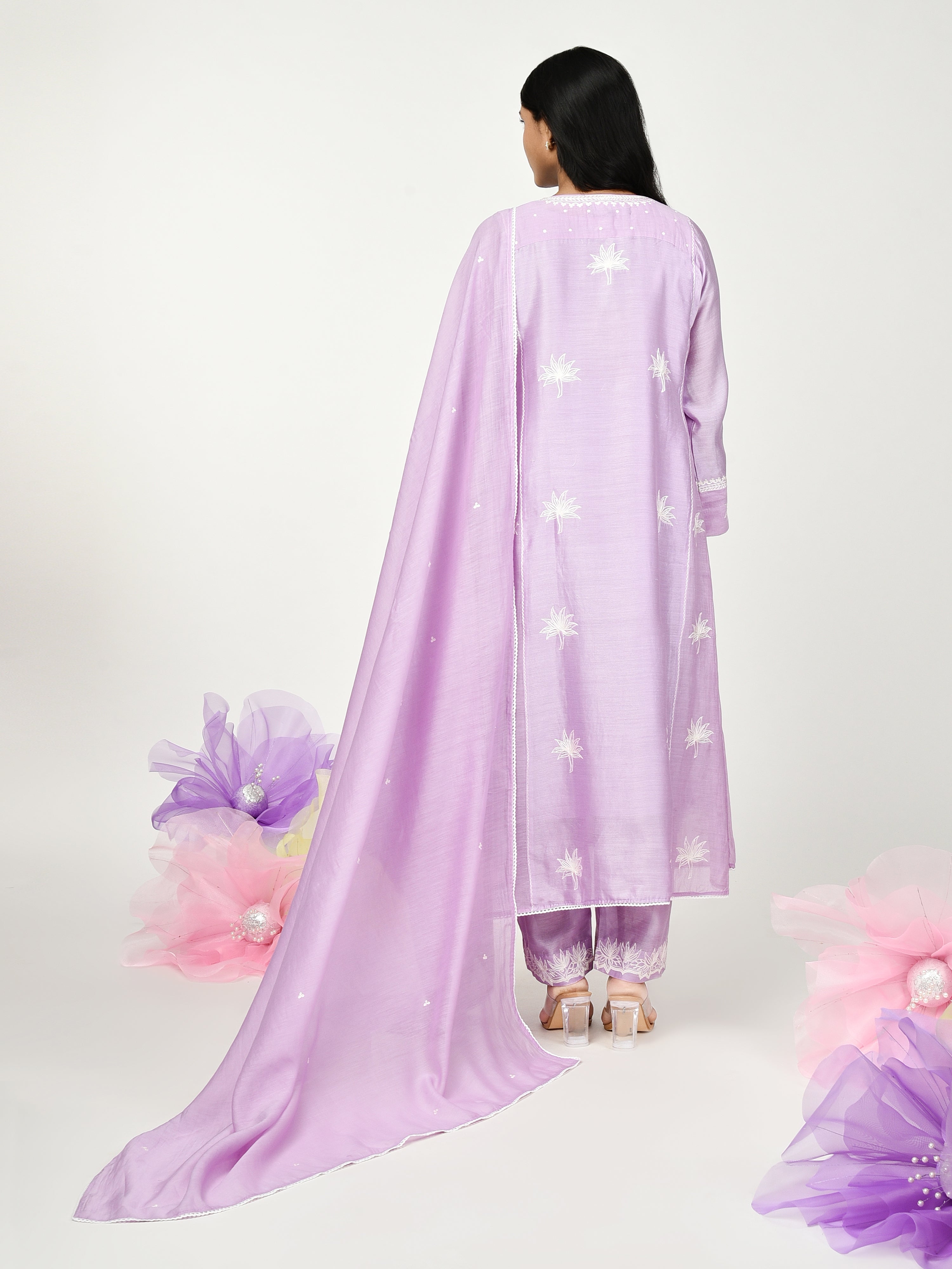 Purple Kali kurta set