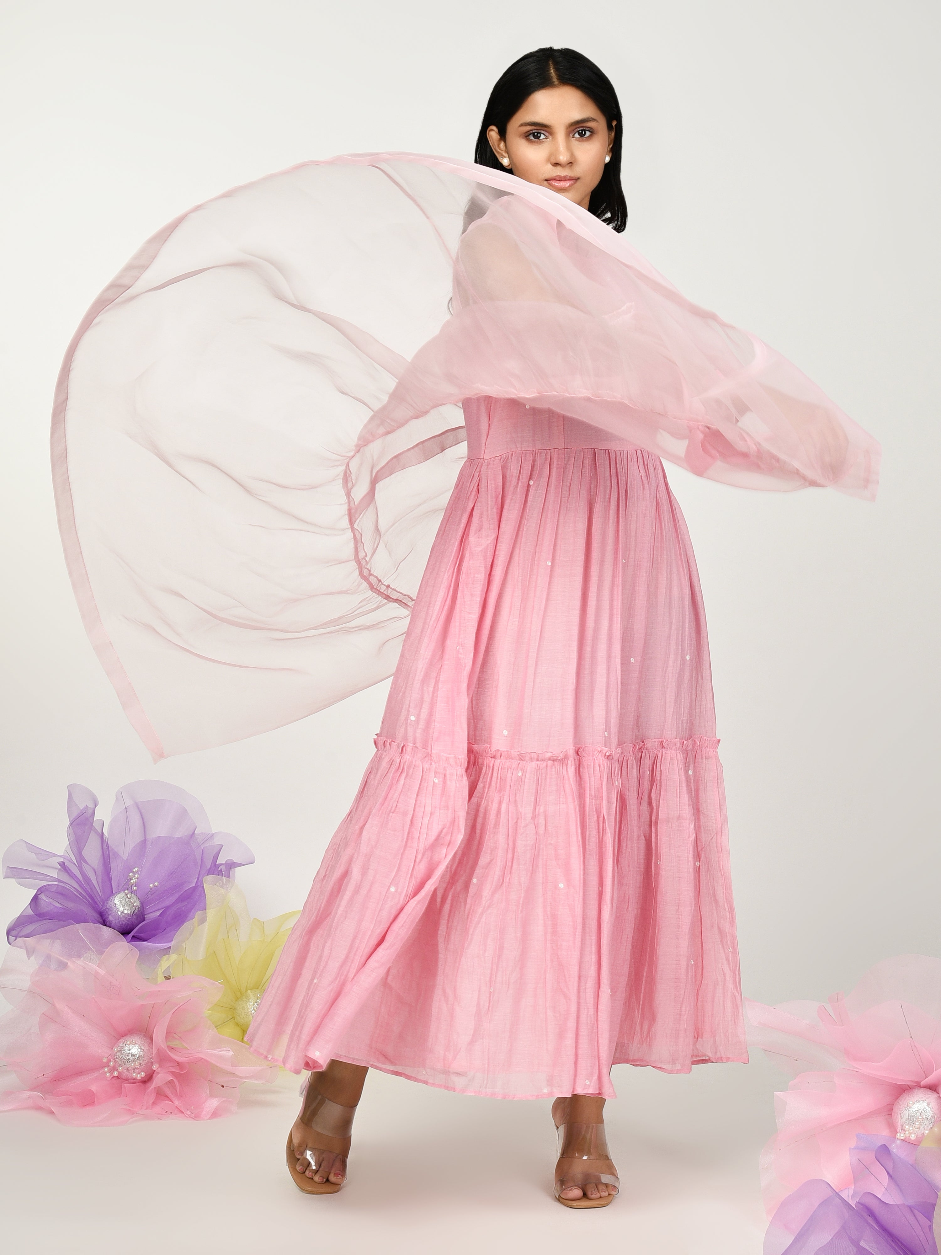 Pink Dress with Jacket
