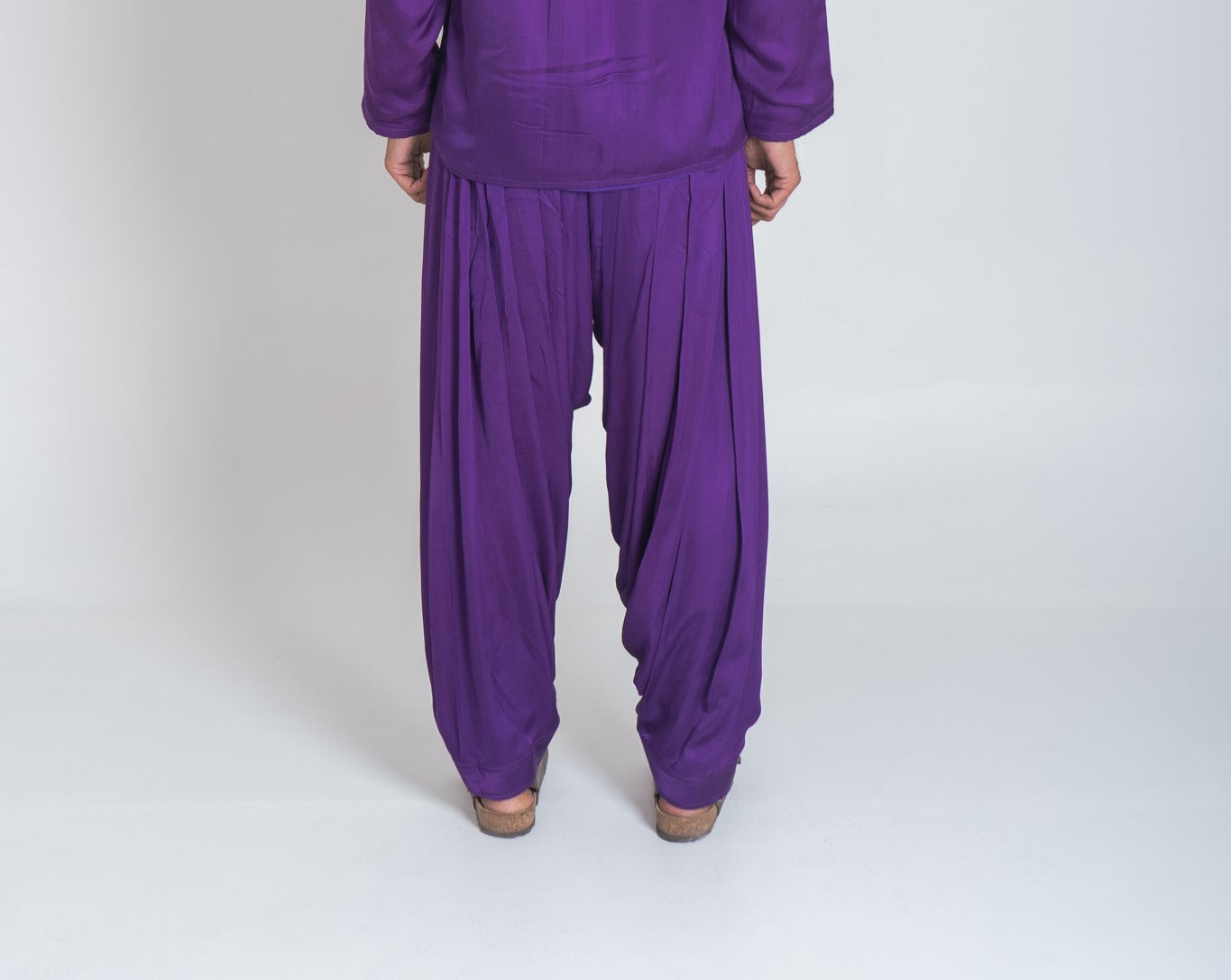 Purple Drapped Dhoti