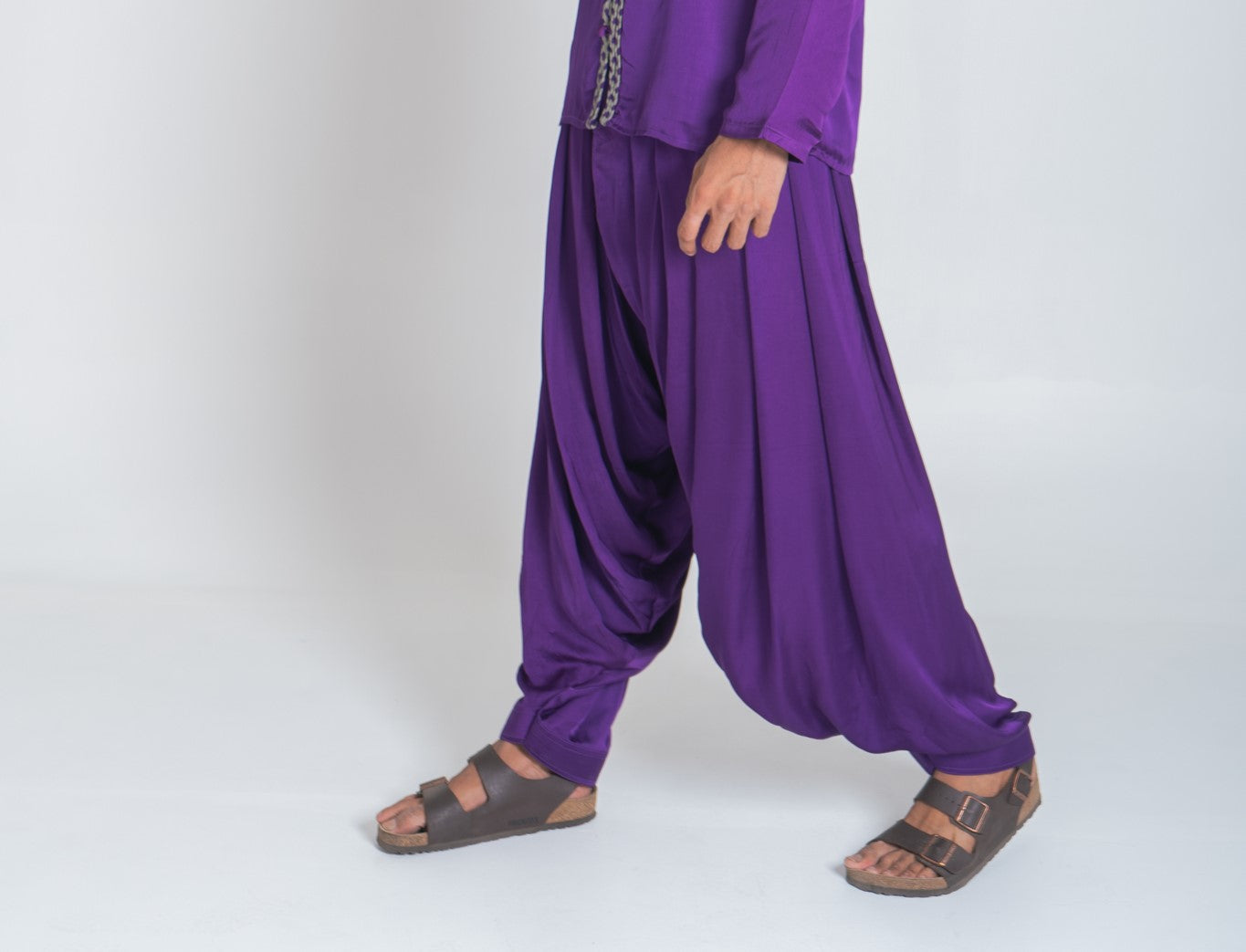 Purple Drapped Dhoti