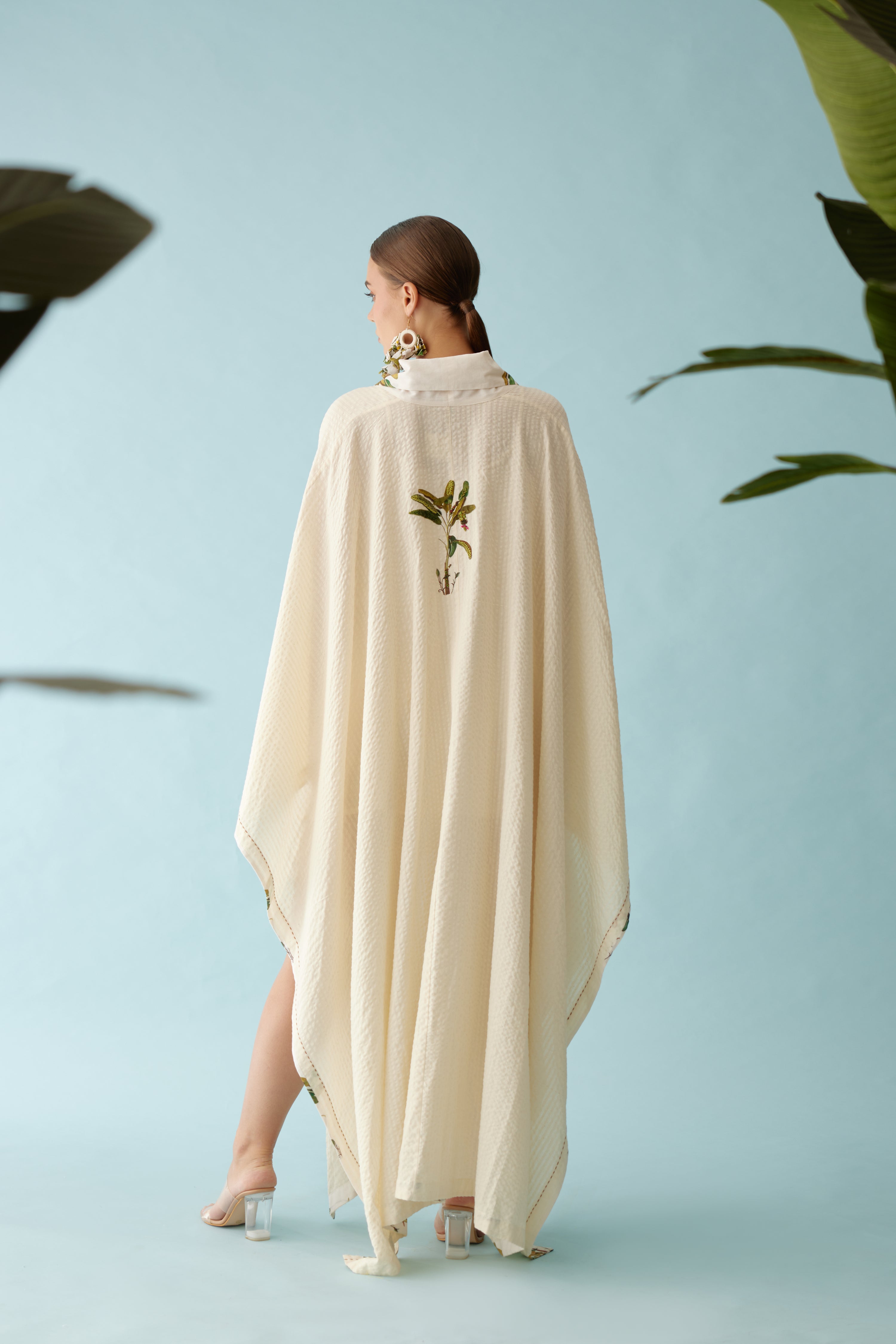Cream kimono sleeves overgarment