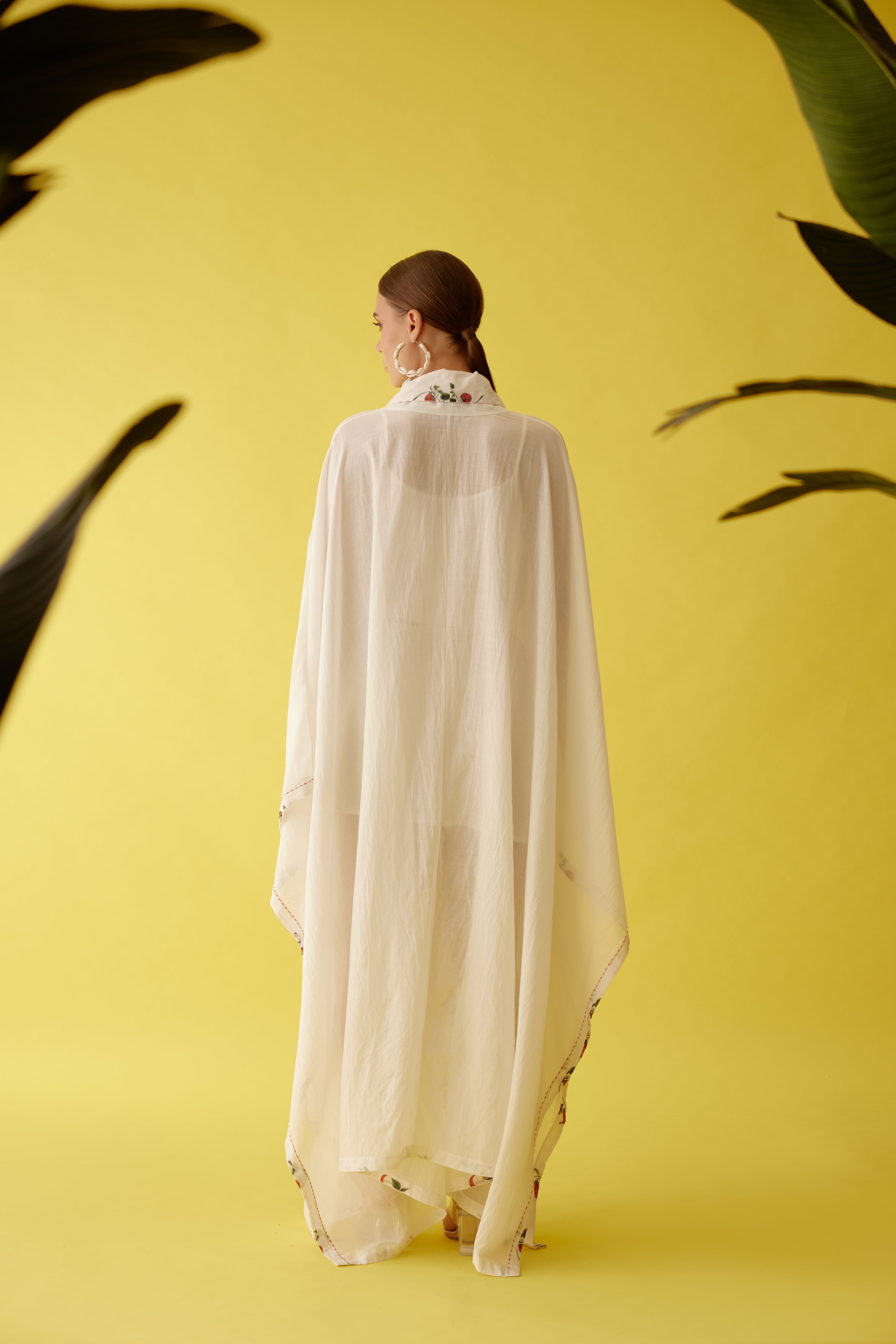 Cream kimono sleeves overgarment