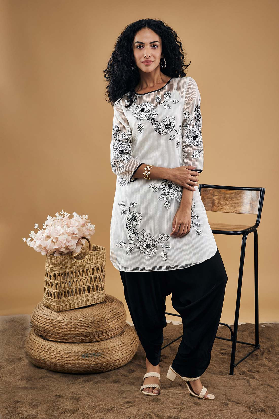 Nazli Patch-worked Kurta Set