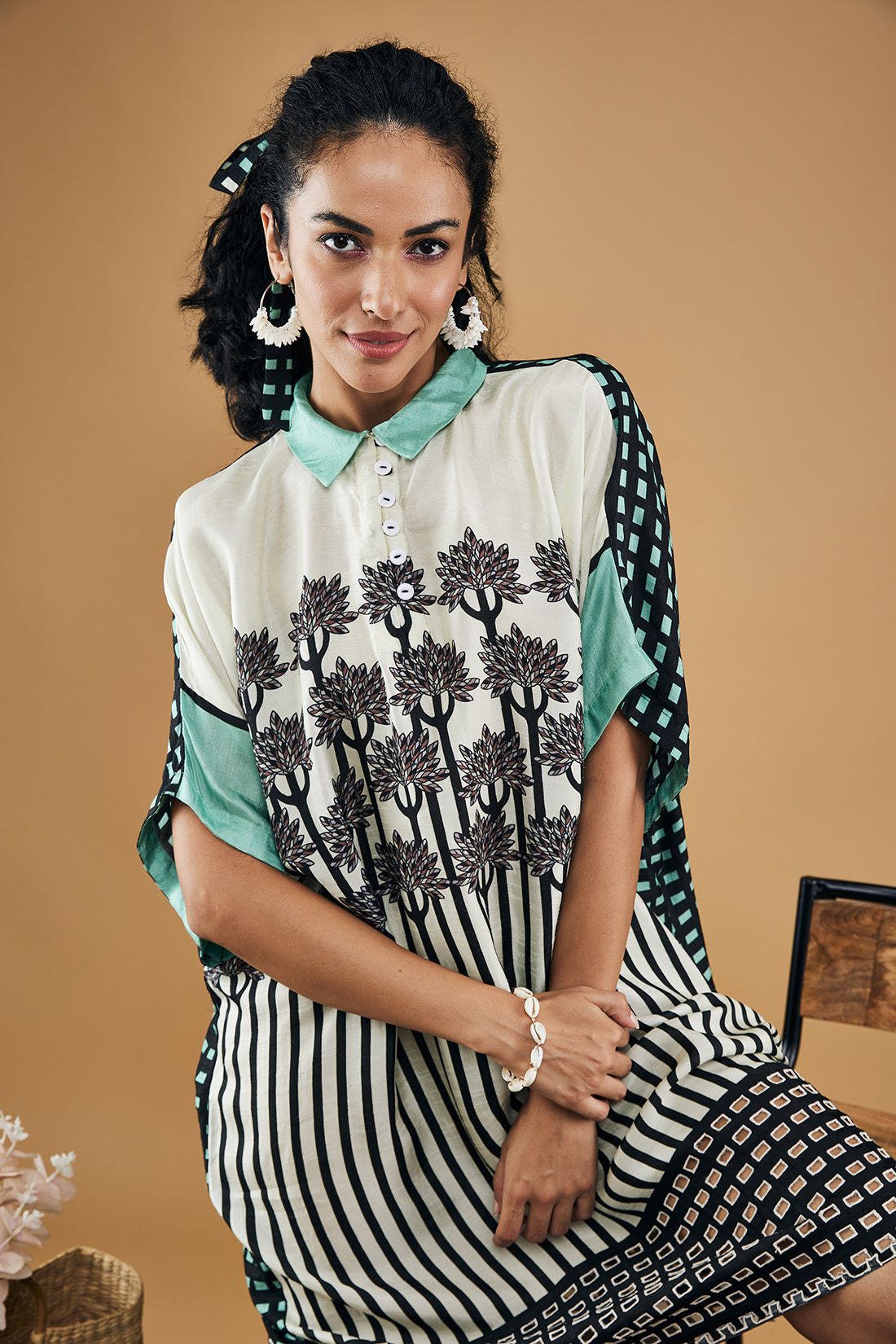 Palm Bay Printed Kimono Dress