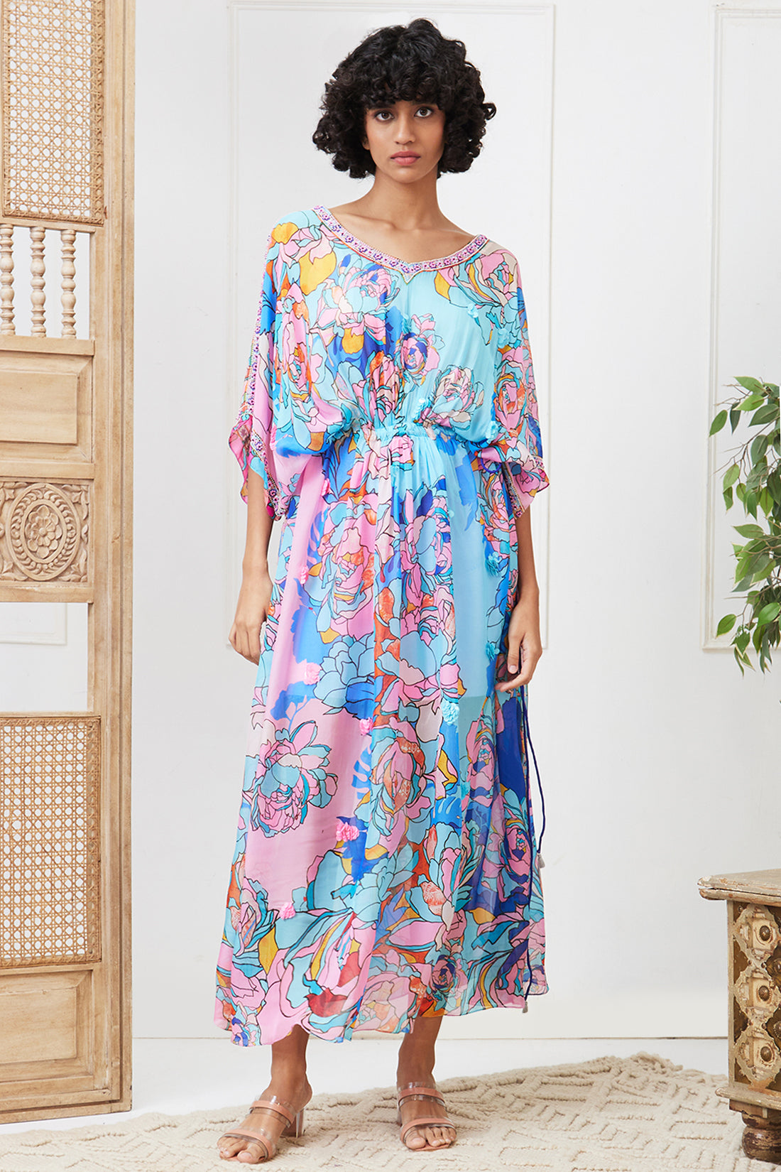 Zaynab Embroidered Maxi dress