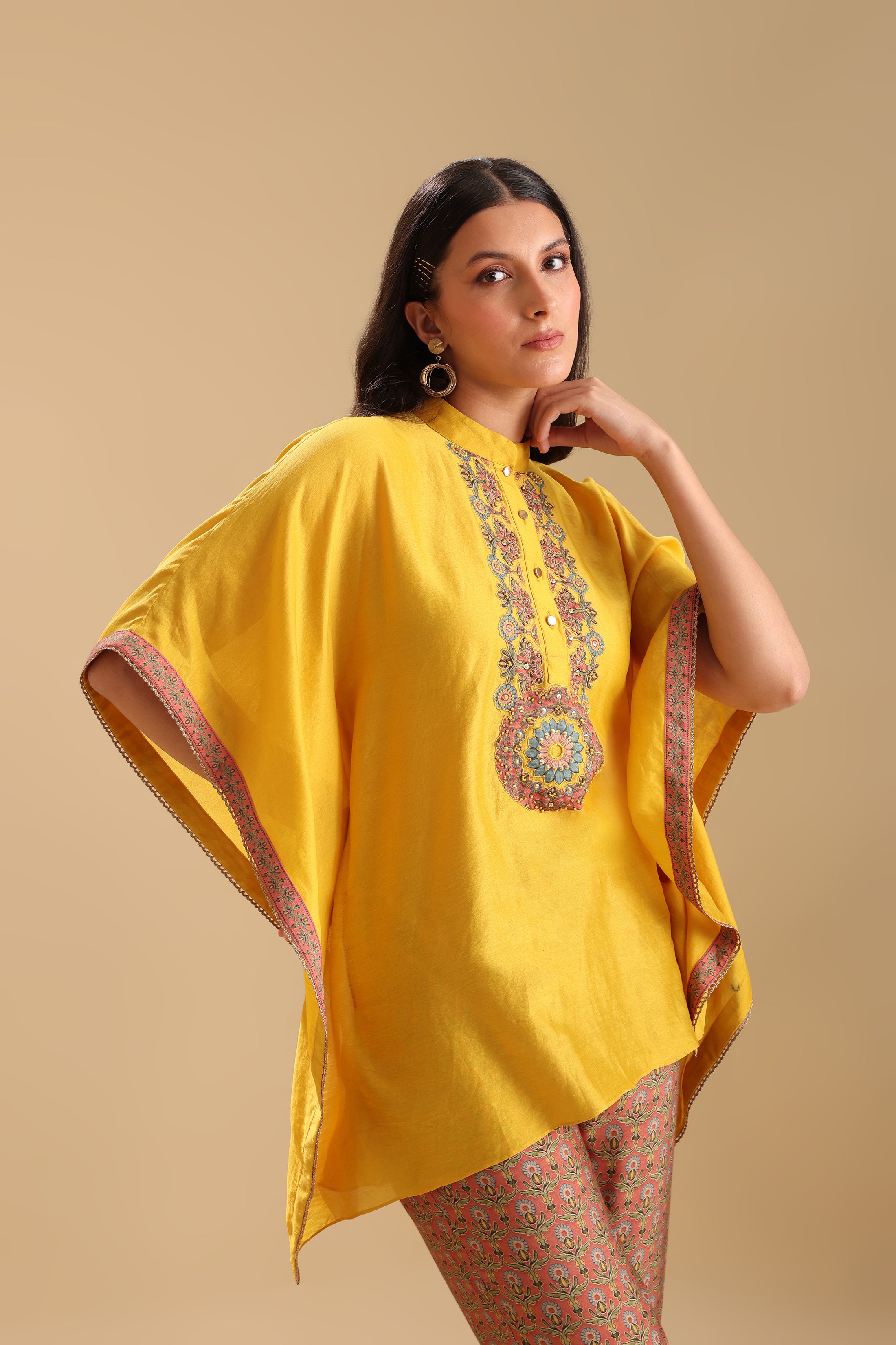 Eraya embellished kaftan set
