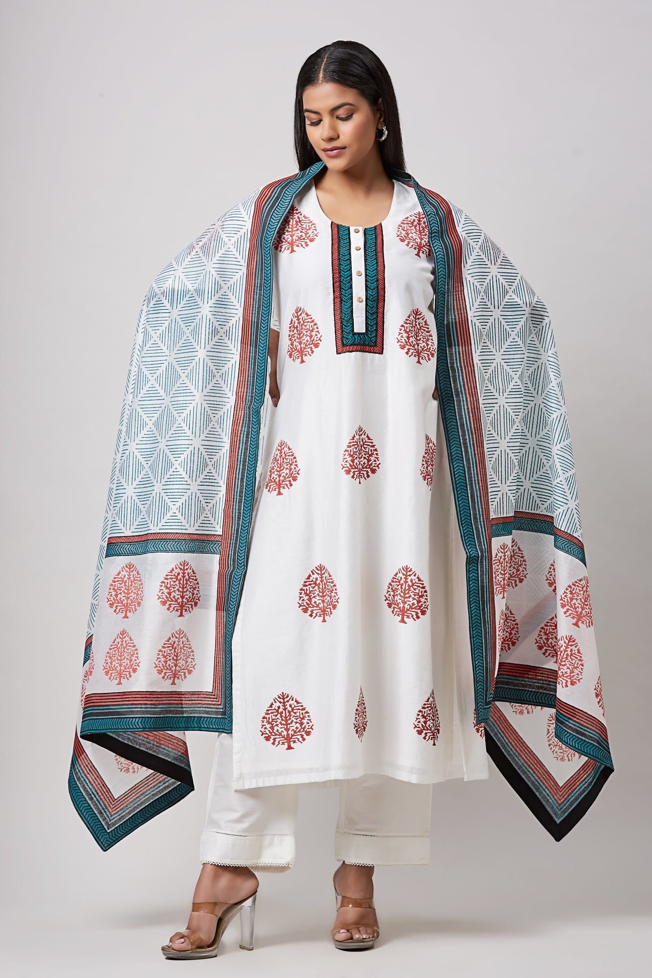 APARJITA HAND BLOCK PRINTED SET