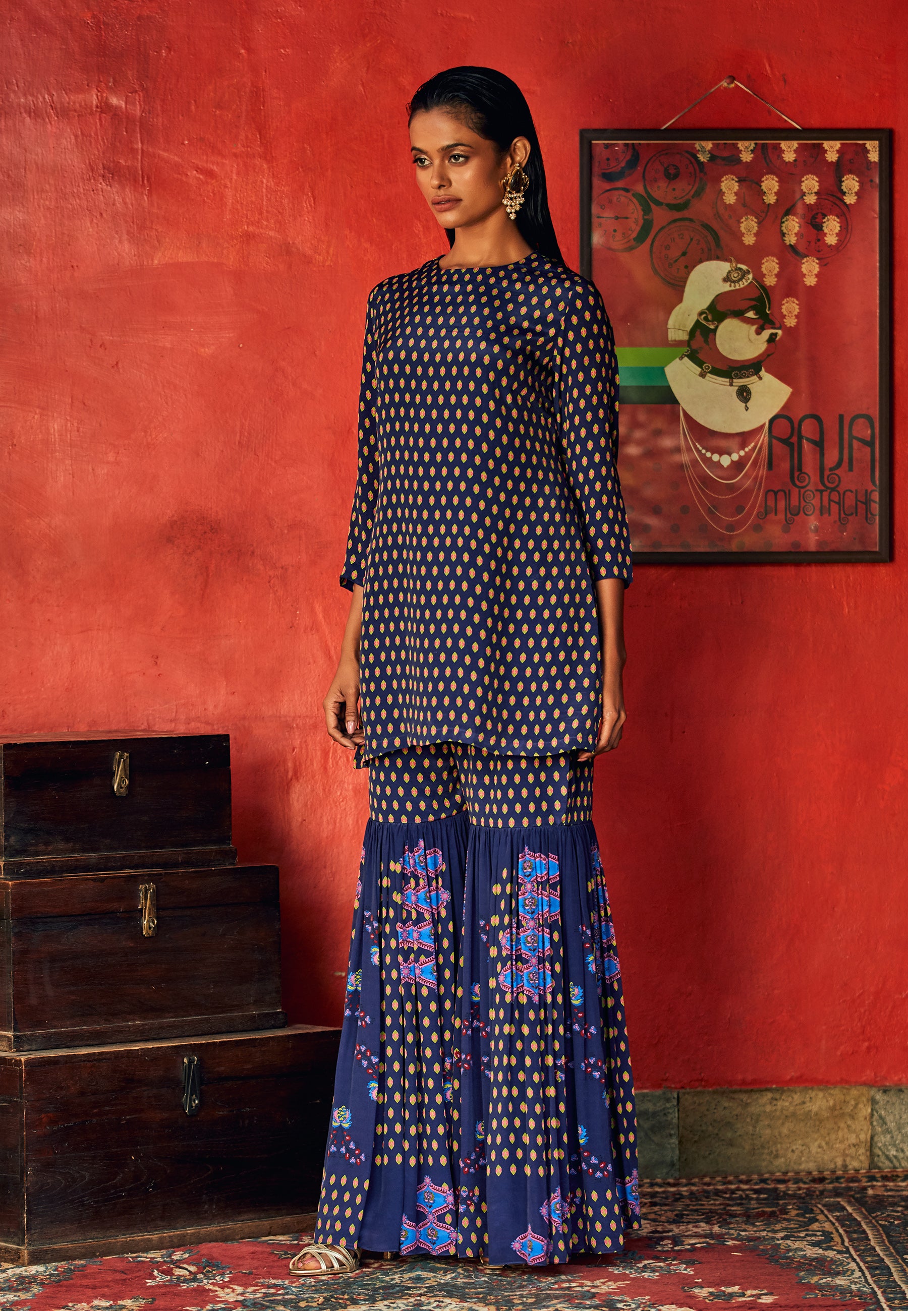 sharara pants with kurta