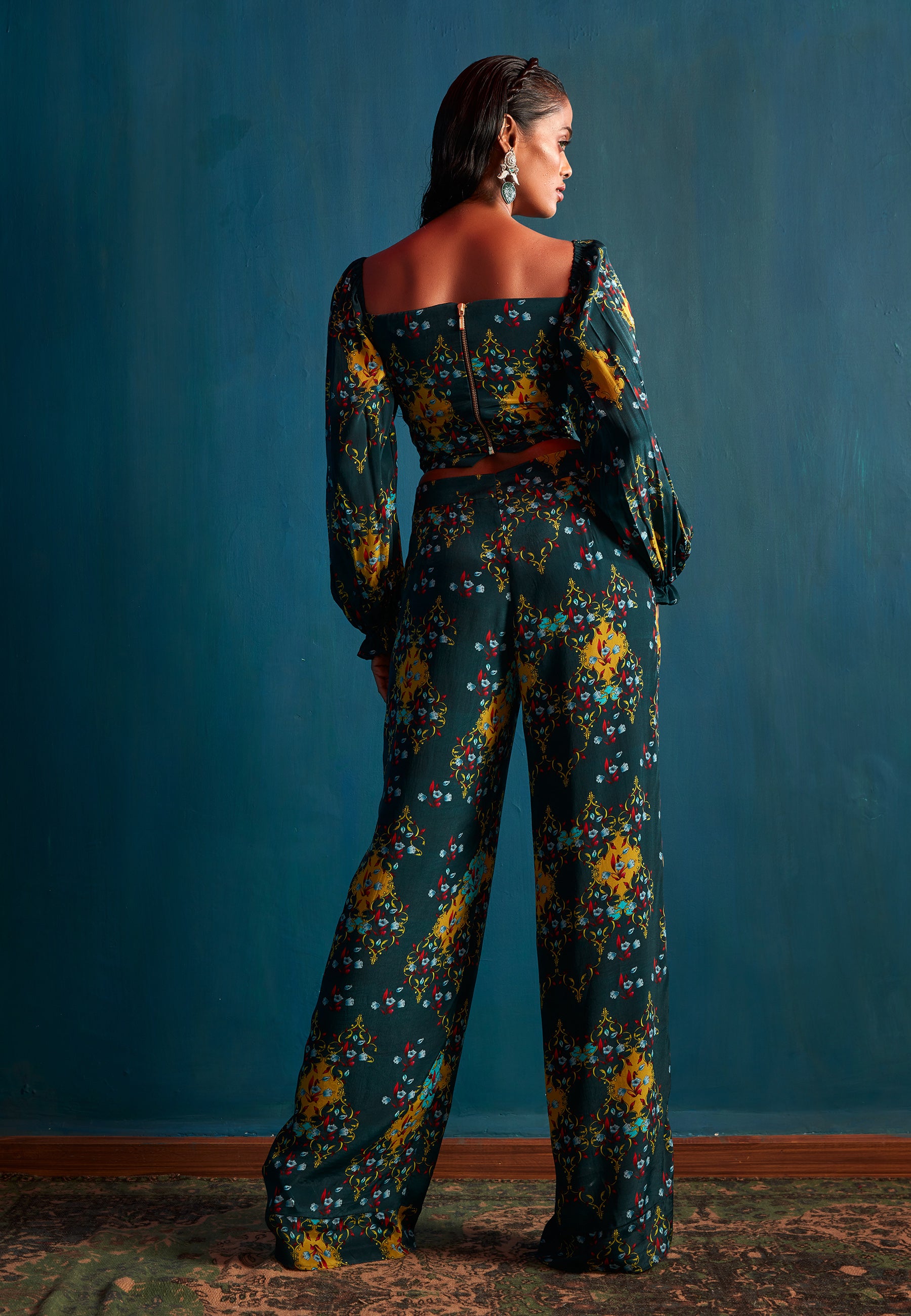 top and sharara pants