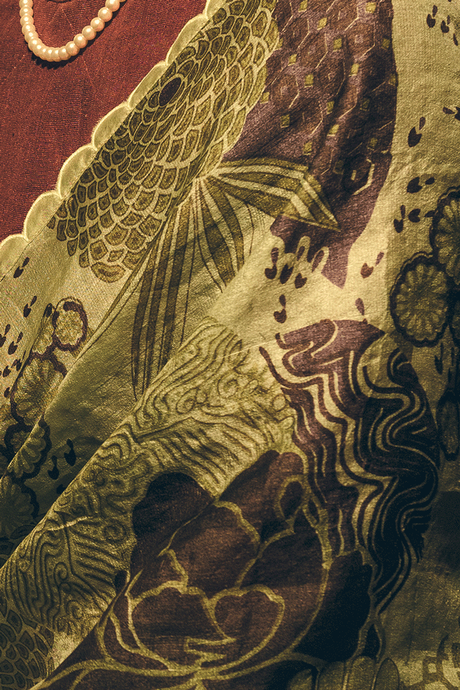 Green Dhalia Handloom Saree