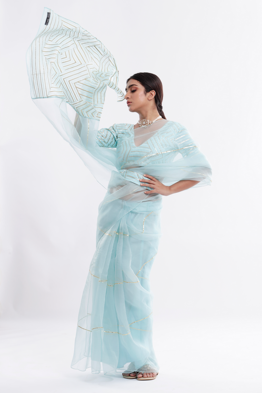 women with Aasma Chand Saree