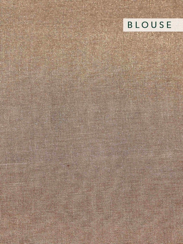 MITHILA' Jamdani Linen Handloom Sari unstitched blouse