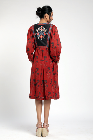 tie up midi dress