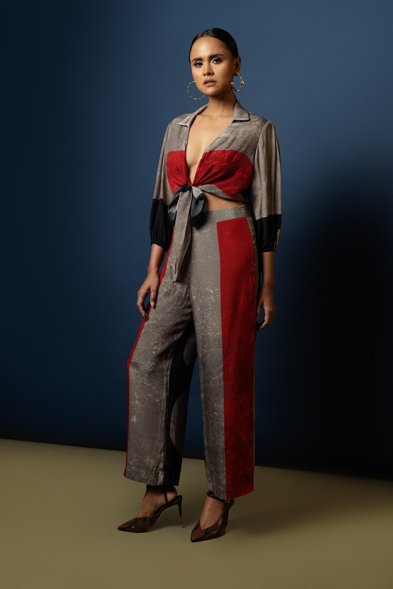 tie up shirt top