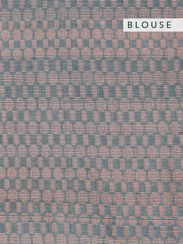 PRAMILA' Linen Handloom Sari unstitched blouse