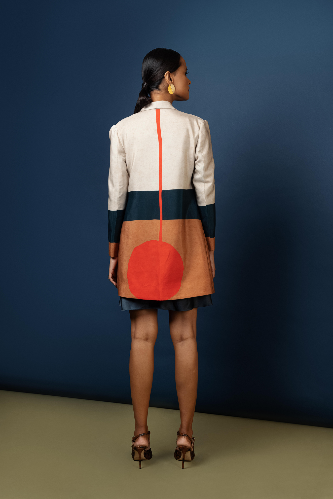 SLIP DRESS WITH BLAZER
