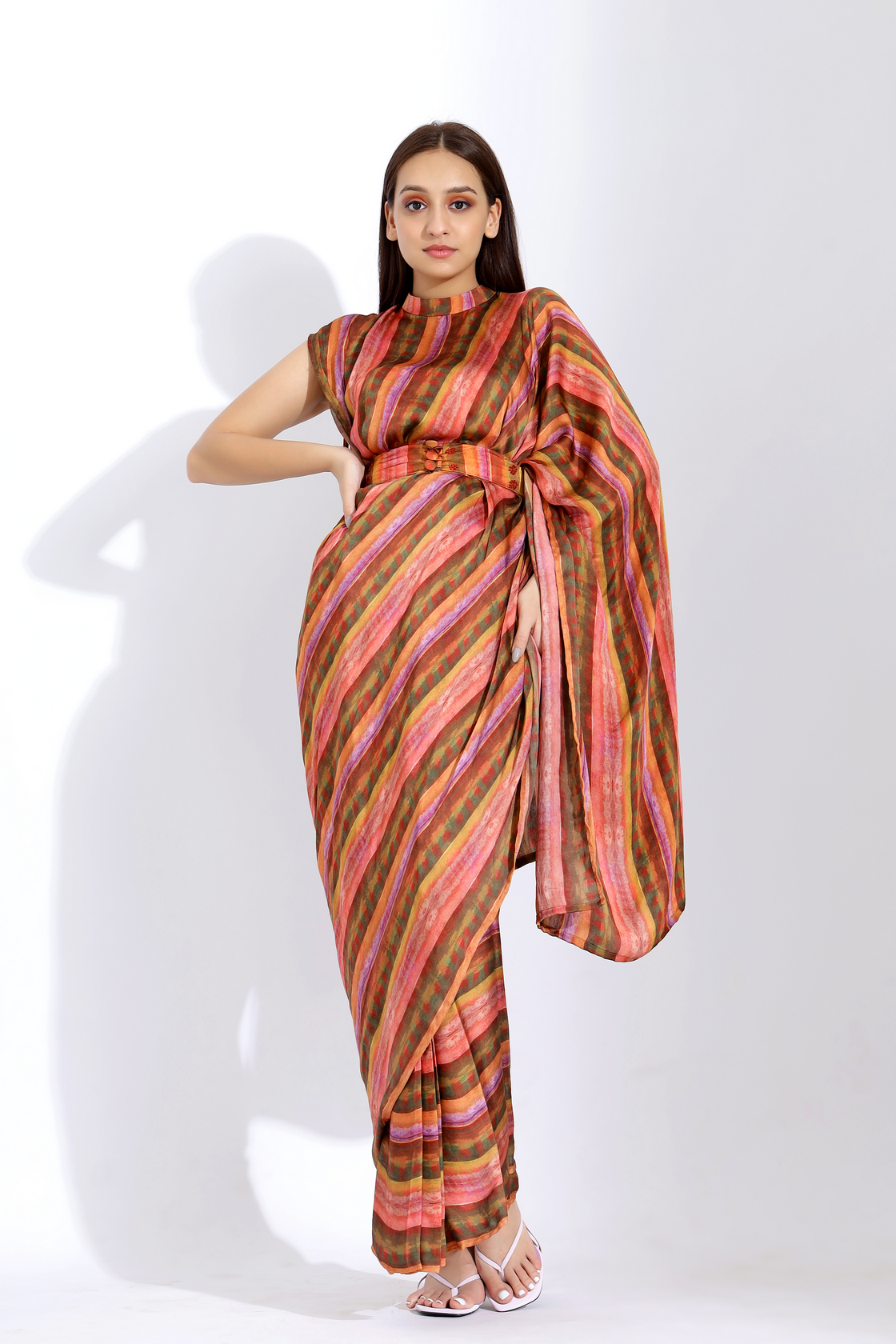 PRINTED PRE-STITCHED SAREE