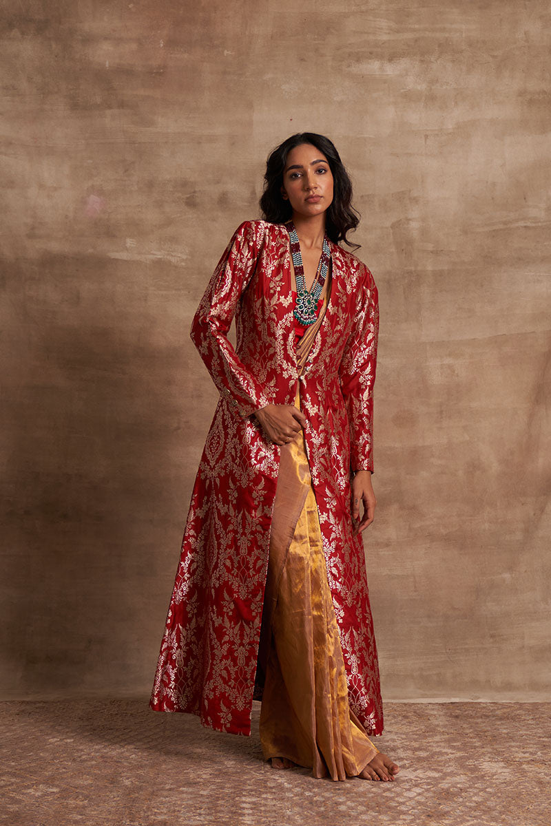 Brocade vintage Zari Satin Benarasi Handloom Jacket