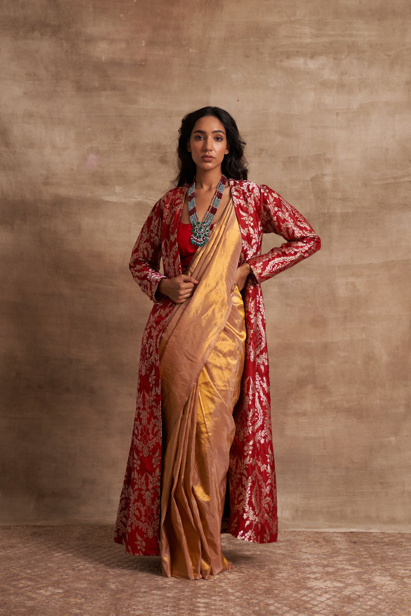 Brocade vintage Zari Satin Benarasi Handloom Jacket