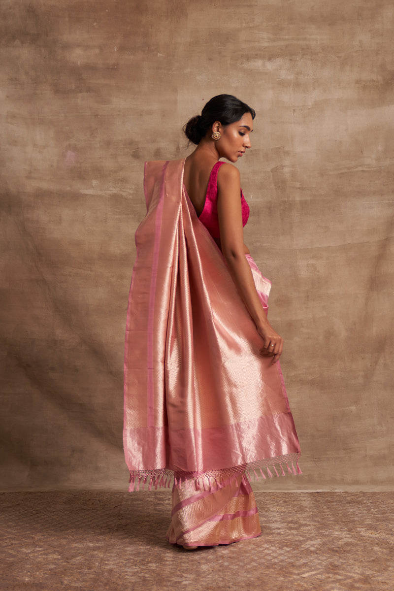 Geometric Zari Pure Silk saree